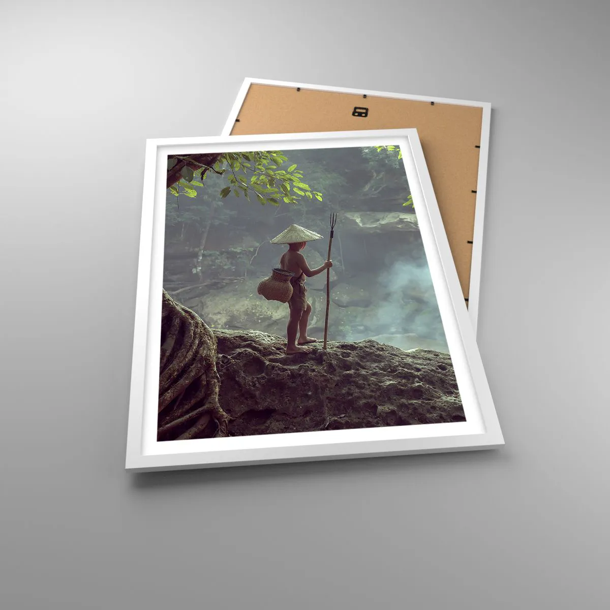 Poszter fekete keretben - Barátságban a természettel - 50x70 cm