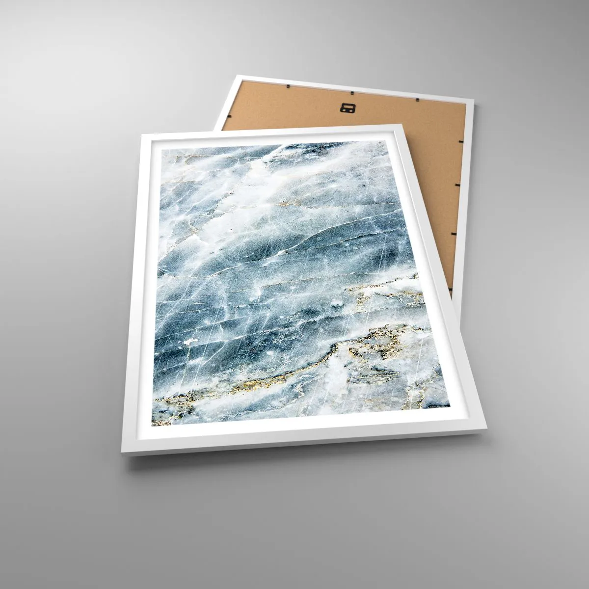 Poster in white frmae - Icy World - 50x70 cm