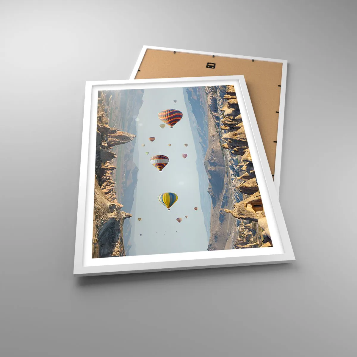 Affiche dans un cadre blanc - Poster - Ici, tout est possible - 50x70 cm