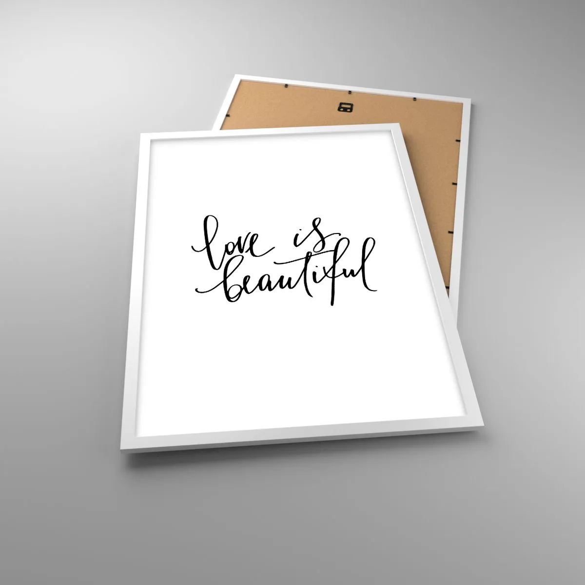 Plakát v bílém rámu - Přečti a zopakuj - 50x70 cm