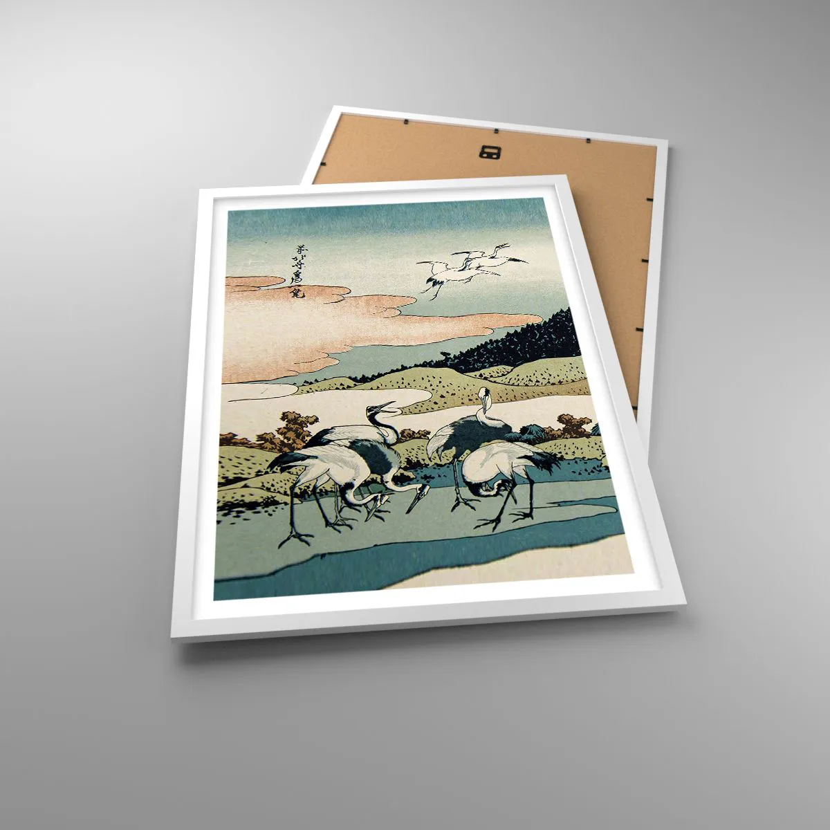 Affiche dans un cadre blanc - Poster - Avec une âme japonnaise - 50x70 cm