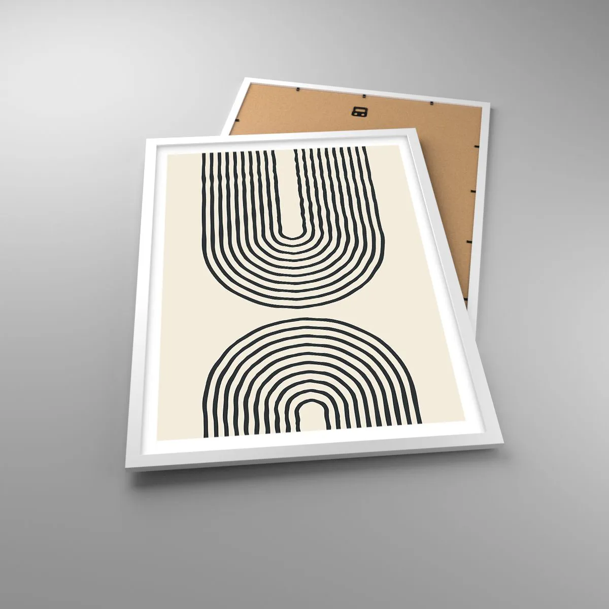 Poster in cornice bianca - Tra un attimo... - 50x70 cm