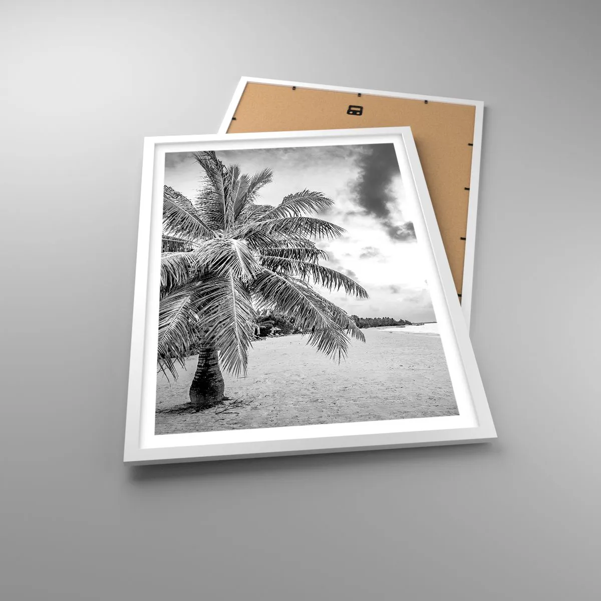 Affisch i vit ram - När du längtar efter ensamheten... - 50x70 cm