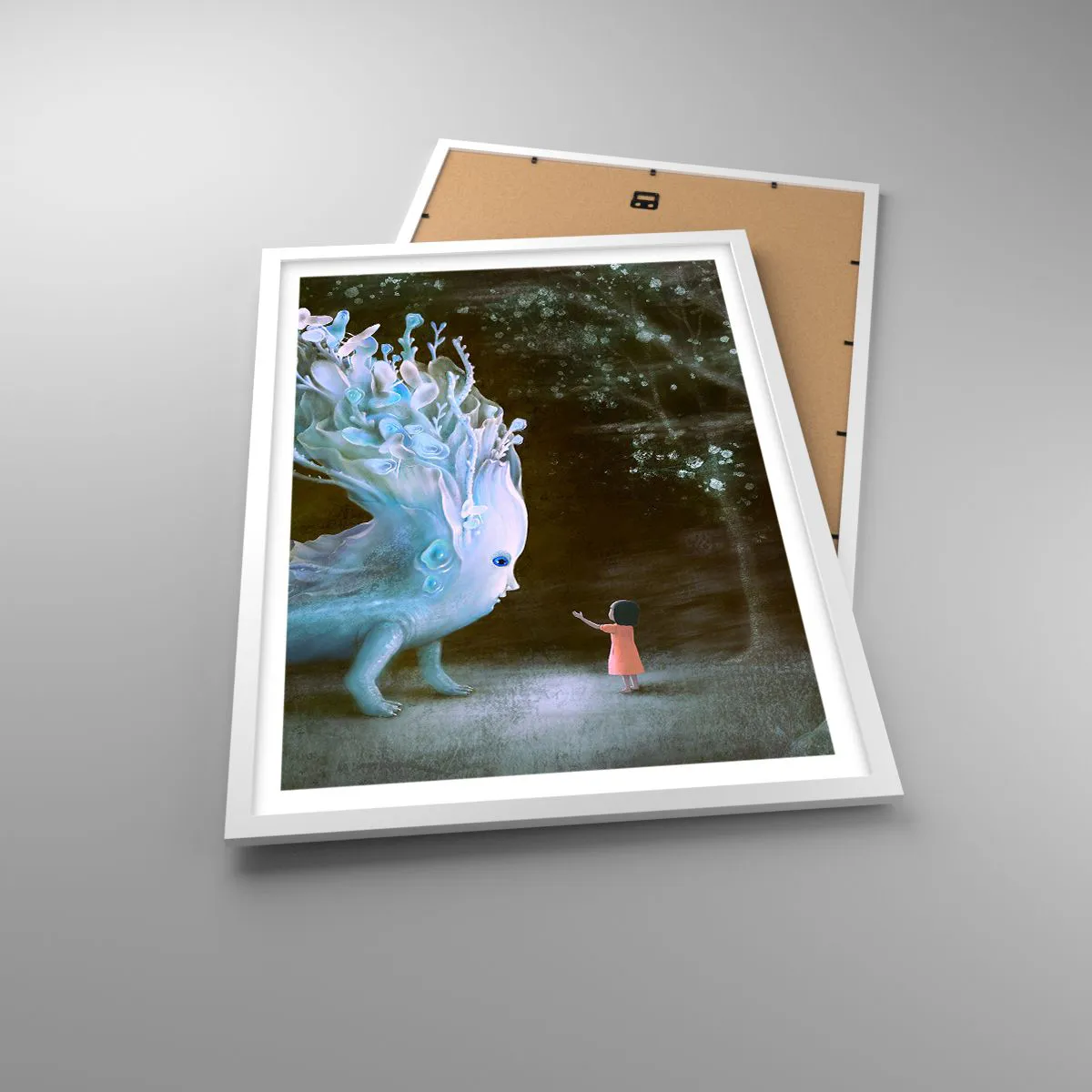 Plakat w białej ramie - Fantastyczne spotkanie - 50x70 cm