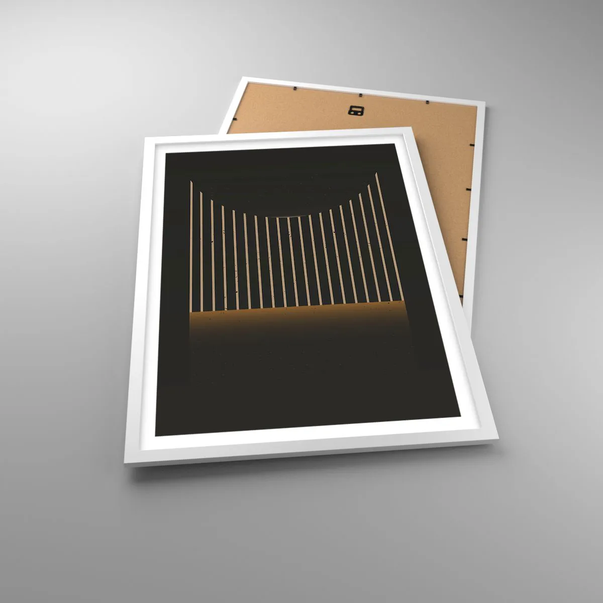 Plakat w białej ramie - Zbadać ciemność - 50x70 cm