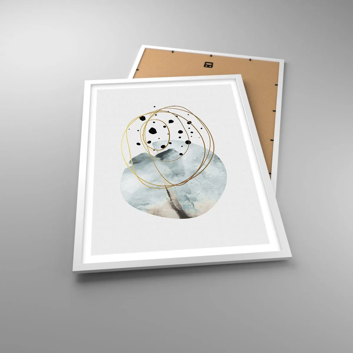 Poster in een witte lijst - Omarmd door de ruimte - 50x70 cm