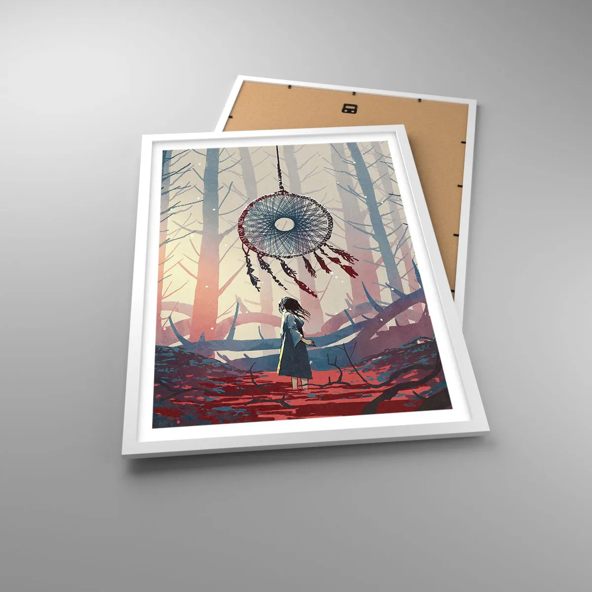 Poster in einem weißen Rahmen - Geheimes Glücksritual - 50x70 cm