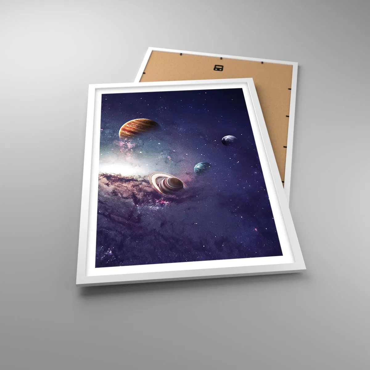 Poster in einem weißen Rahmen - Solar-Tanz-System - 50x70 cm