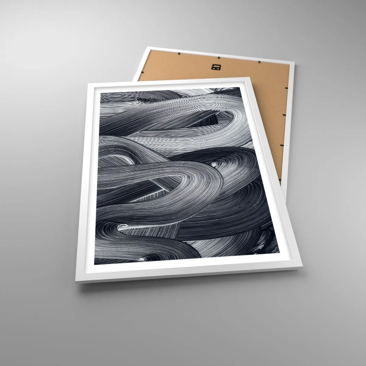 Poster in white frmae - Fluidity of Reality - 50x70 cm