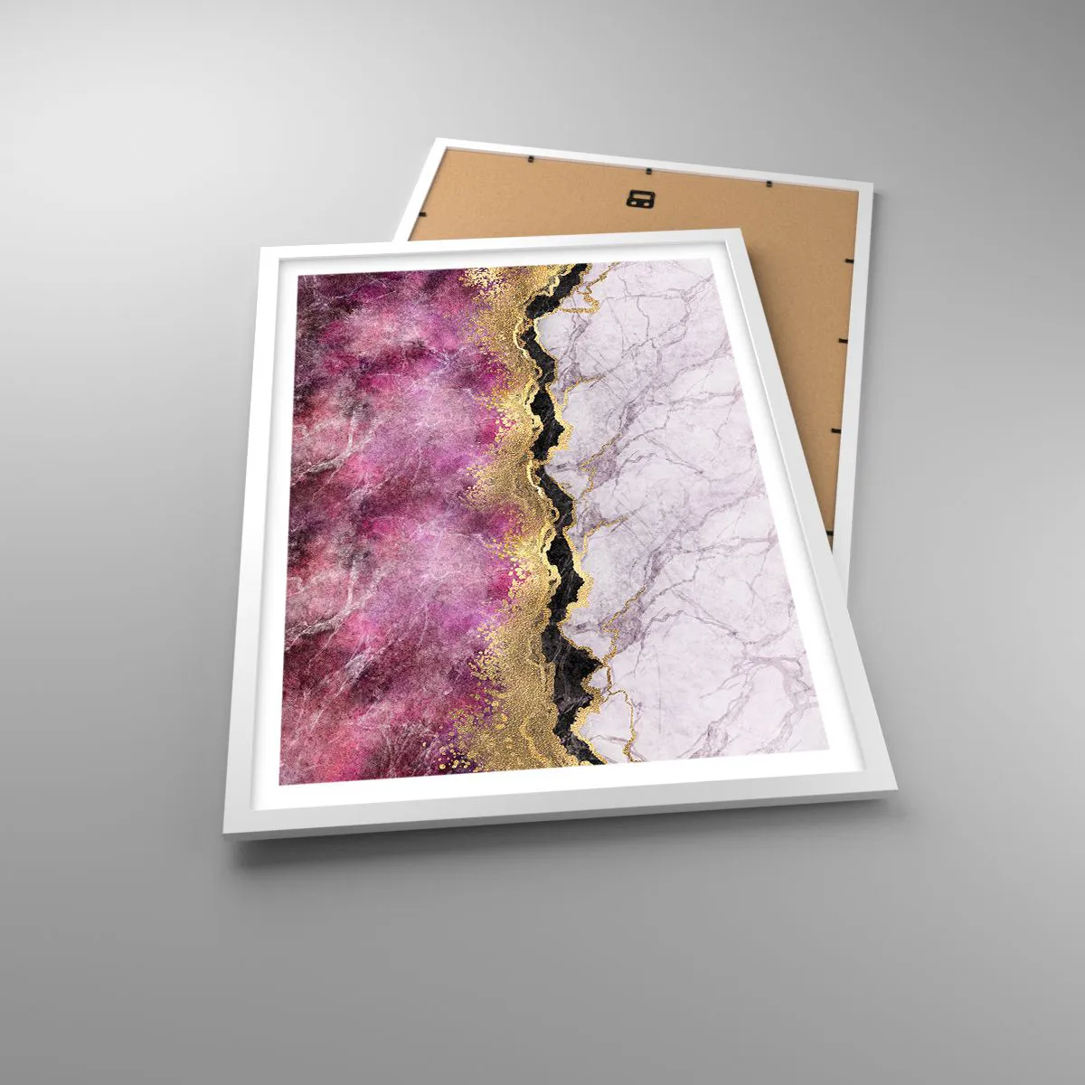 Plakat w białej ramie - Na granicy - 50x70 cm