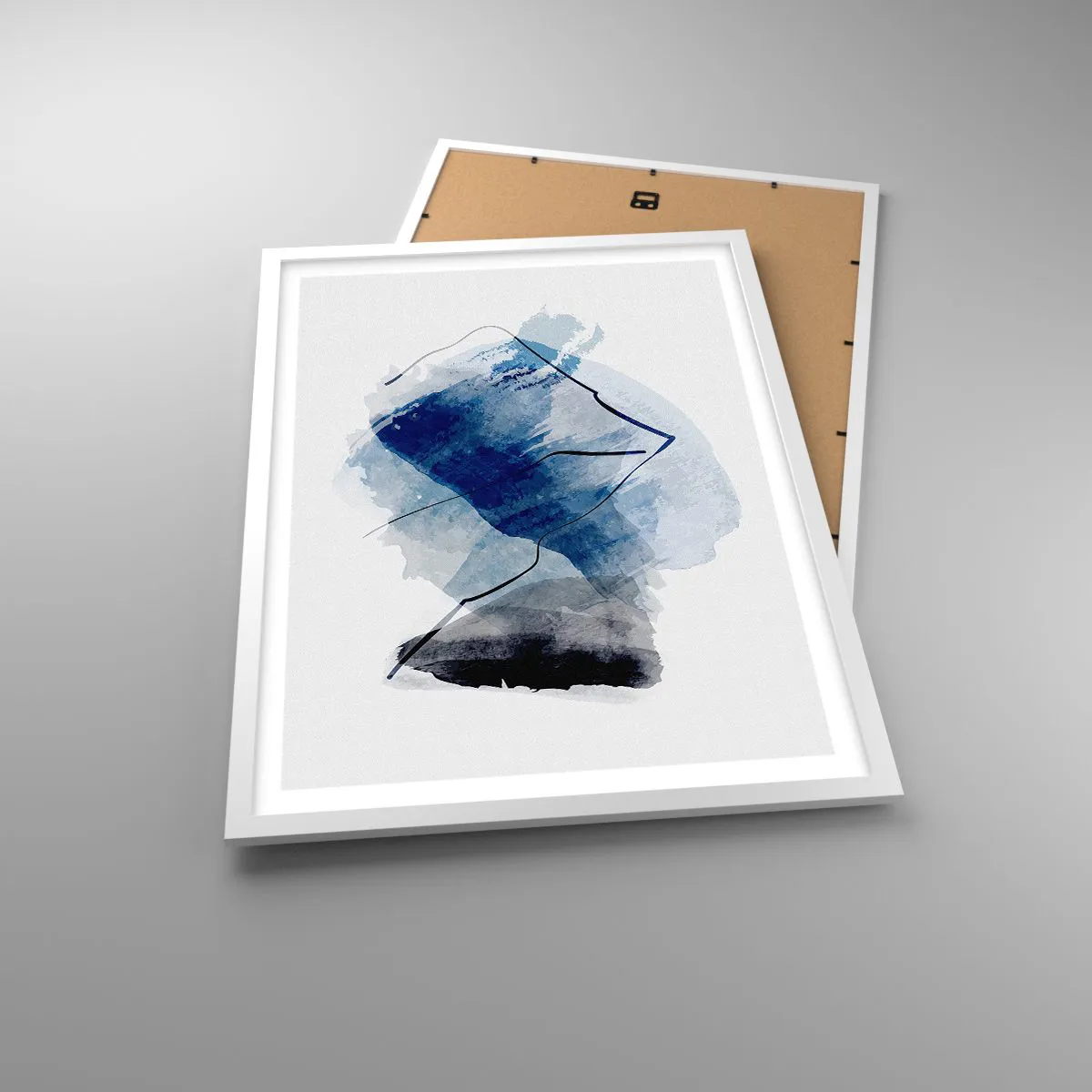 Plakat w białej ramie - Lodowa góra - 50x70 cm