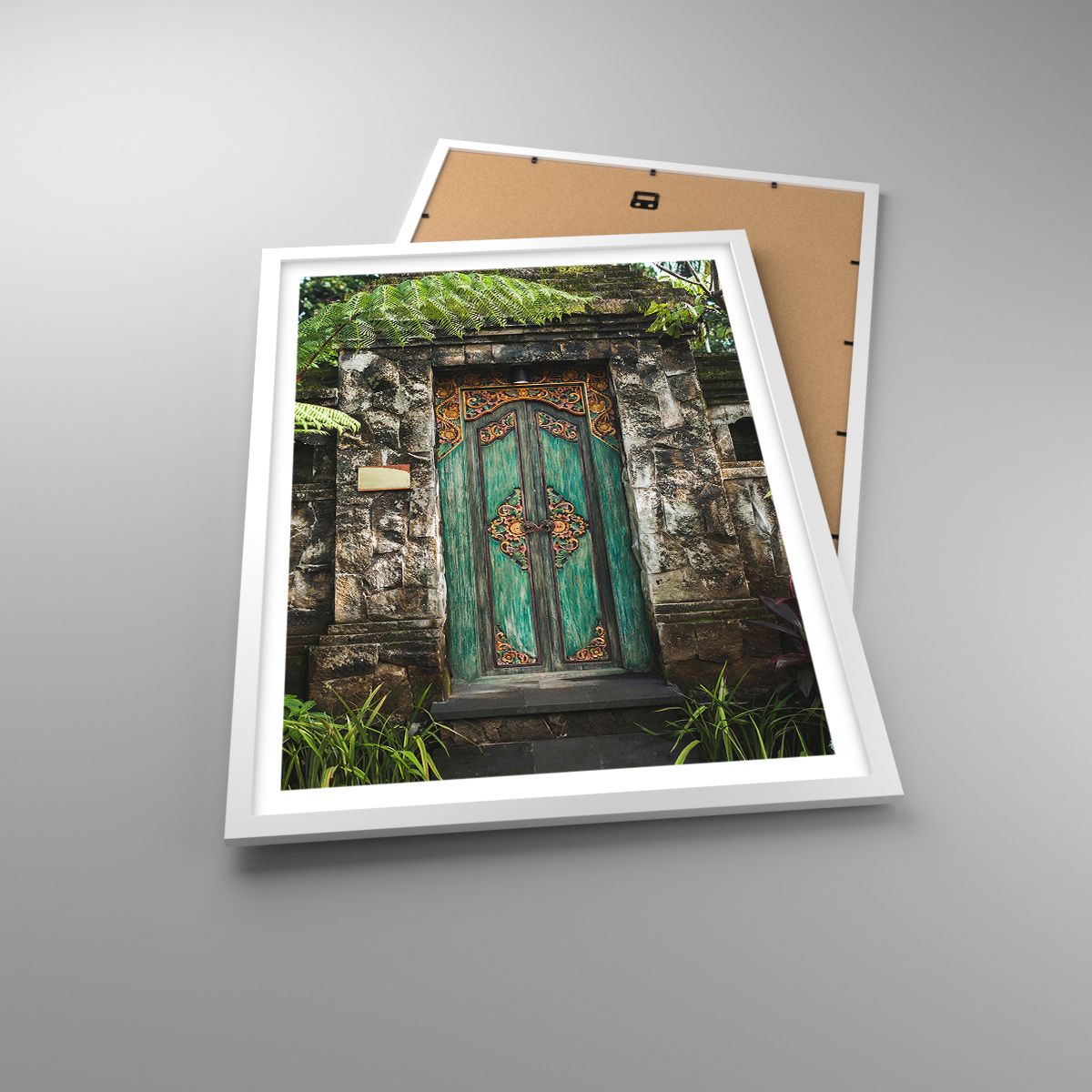 Affiche Porte Avec Ornement, Affiche Architecture, Affiche Mystère, Affiche Île De Bali, Affiche Indonésie