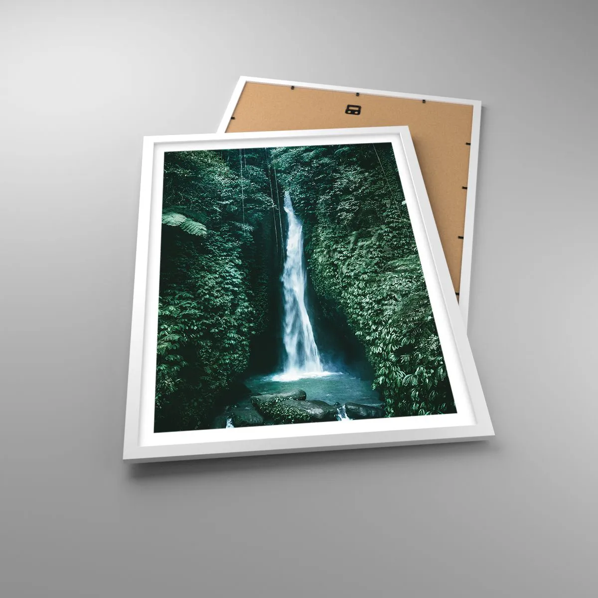 Plakat i hvid ramme - Tropisk spa - 50x70 cm