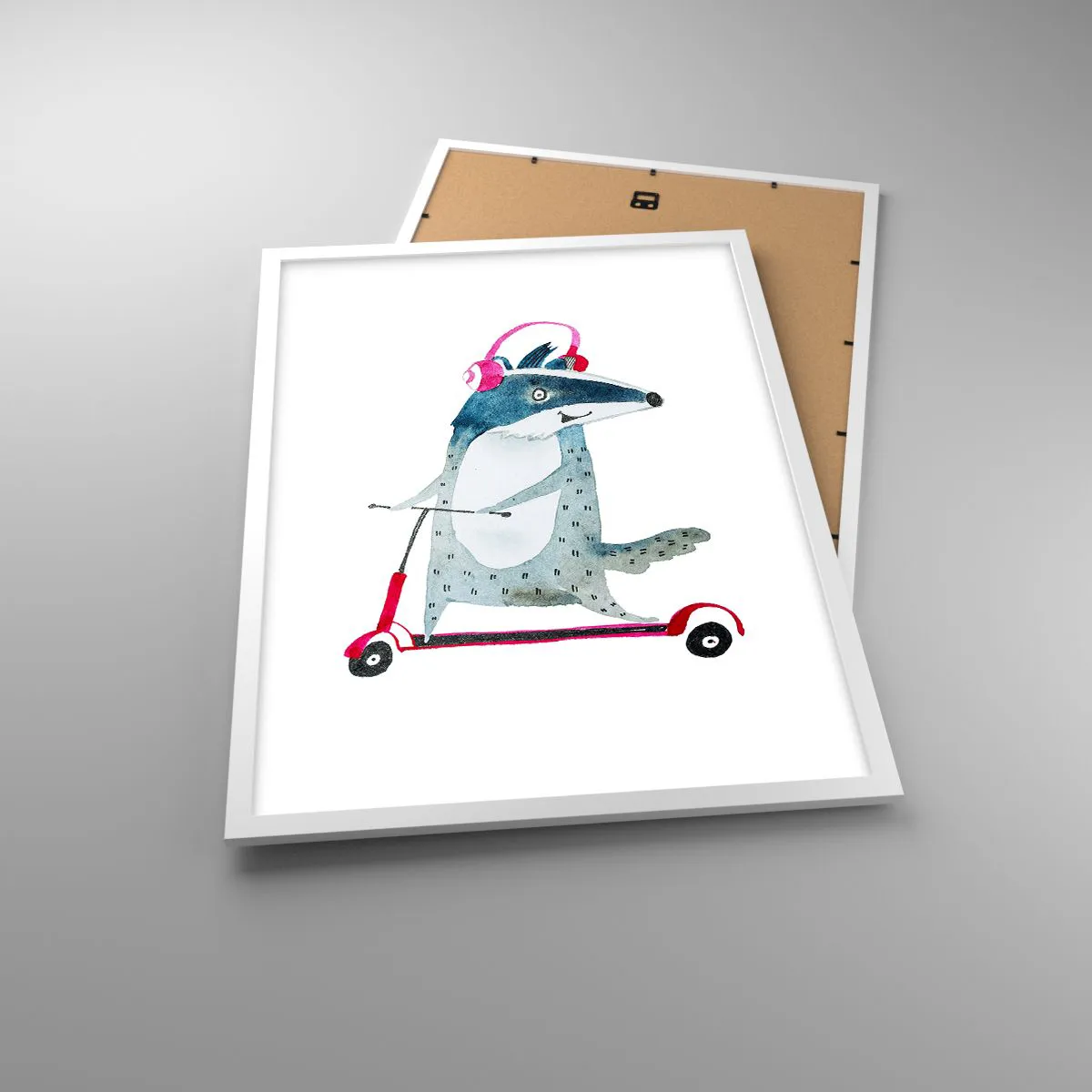 Poszter fekete keretben - Borzas örömök - 50x70 cm