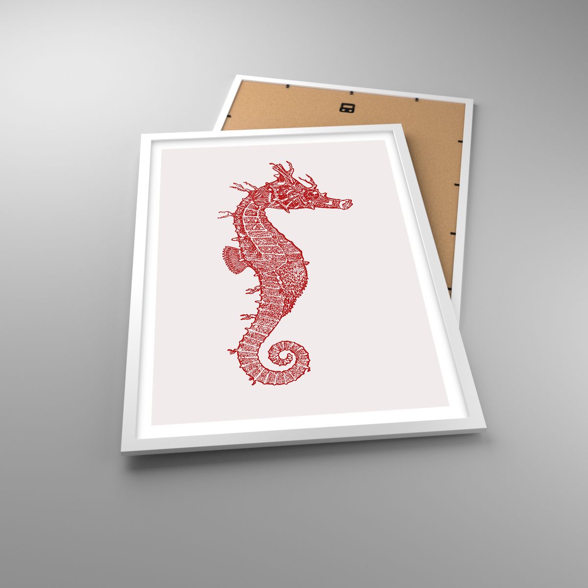 Affiche Hippocampe, Affiche Minimalisme, Affiche Bord De Mer