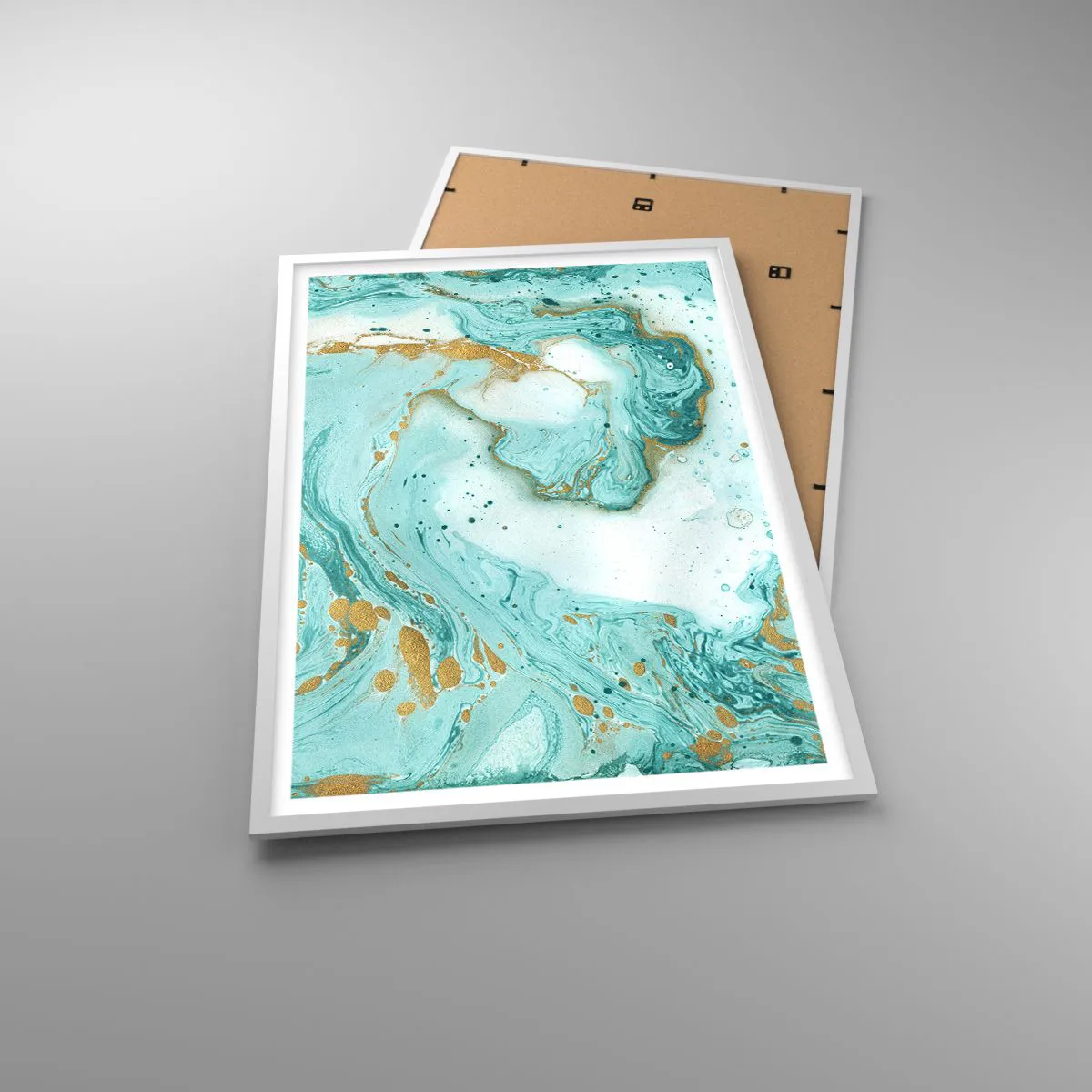 Poster in white frmae - Under the Great Wave of the Edo Period - 61x91 cm