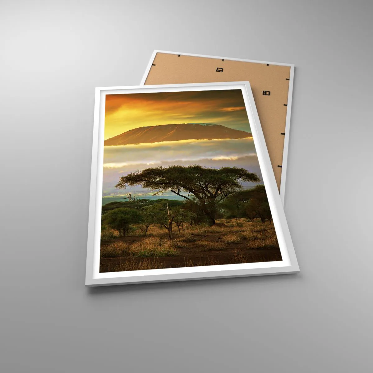 Poster în ramă albă - Visul unui călător - 61x91 cm