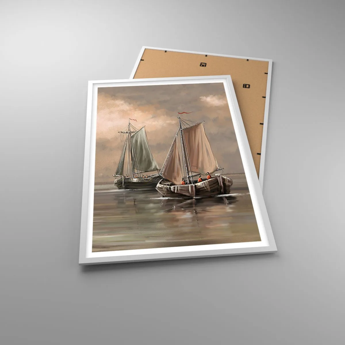 Plakat w białej ramie - Powrót żeglarzy - 61x91 cm