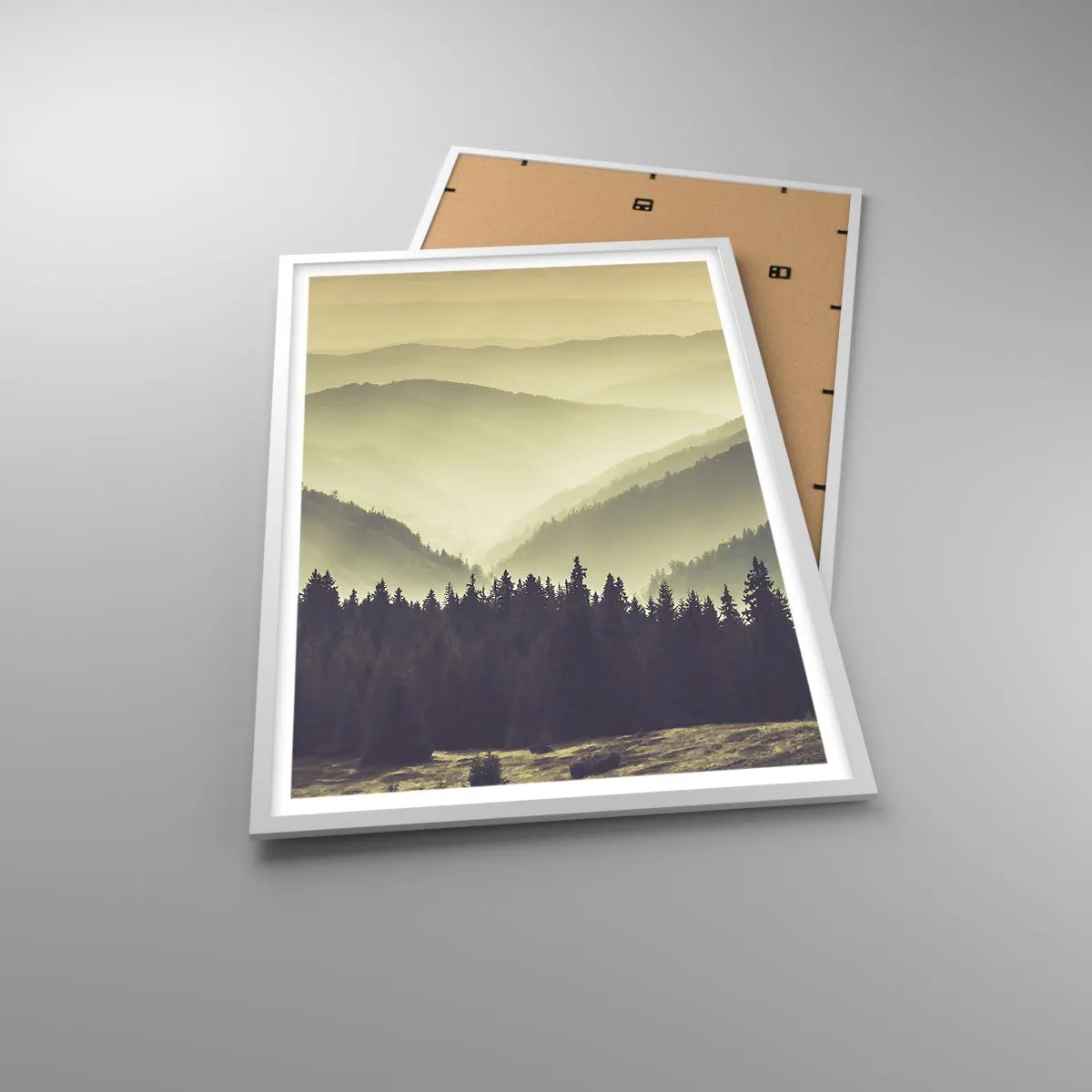 Poszter fekete keretben - Hegyeken túl… - 61x91 cm
