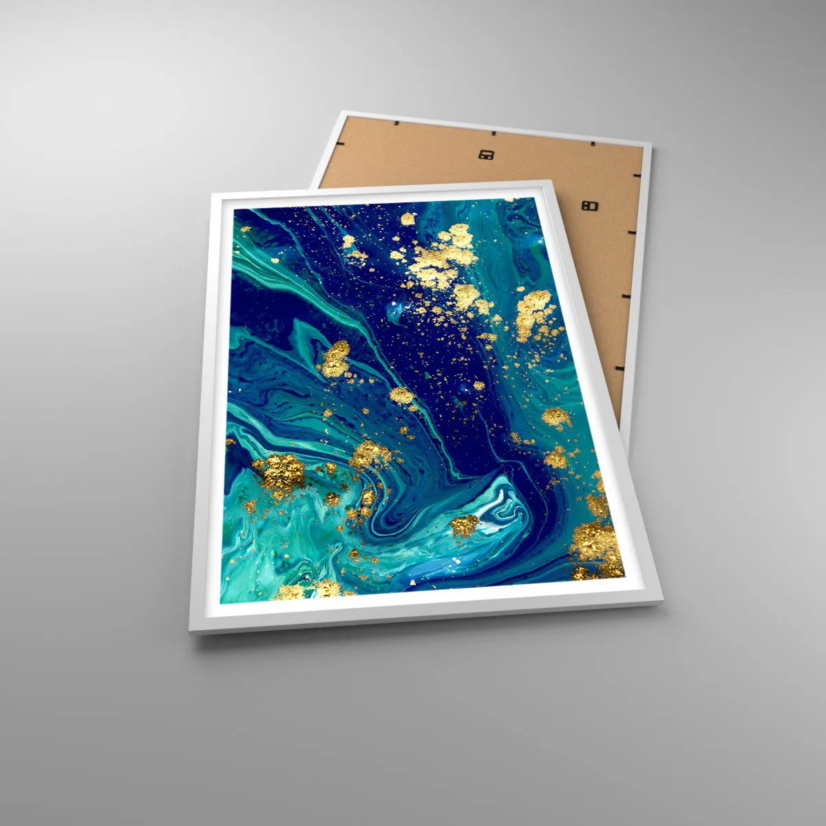 Plakát v bílém rámu - Plátky slunce - 61x91 cm