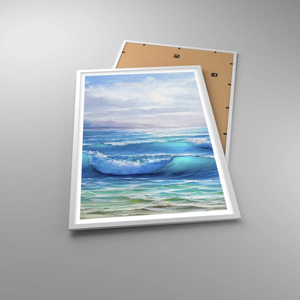 Affiche dans un cadre blanc - Poster - Il apporte un soulagement - 61x91 cm