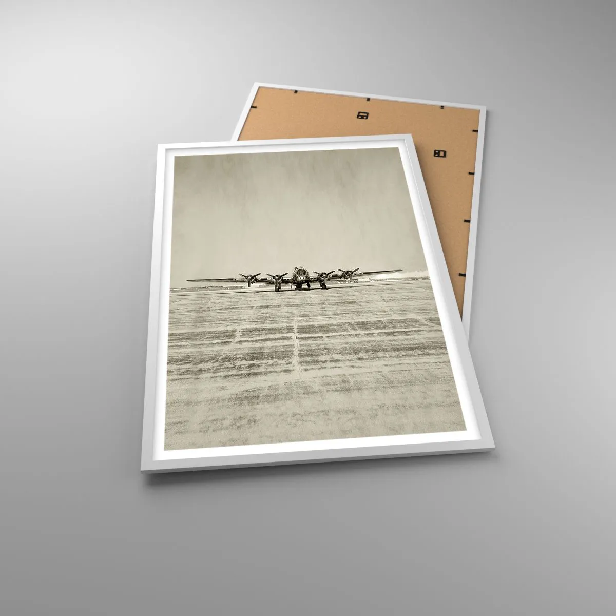 Poster in een witte lijst - Zoals altijd klaar - 61x91 cm