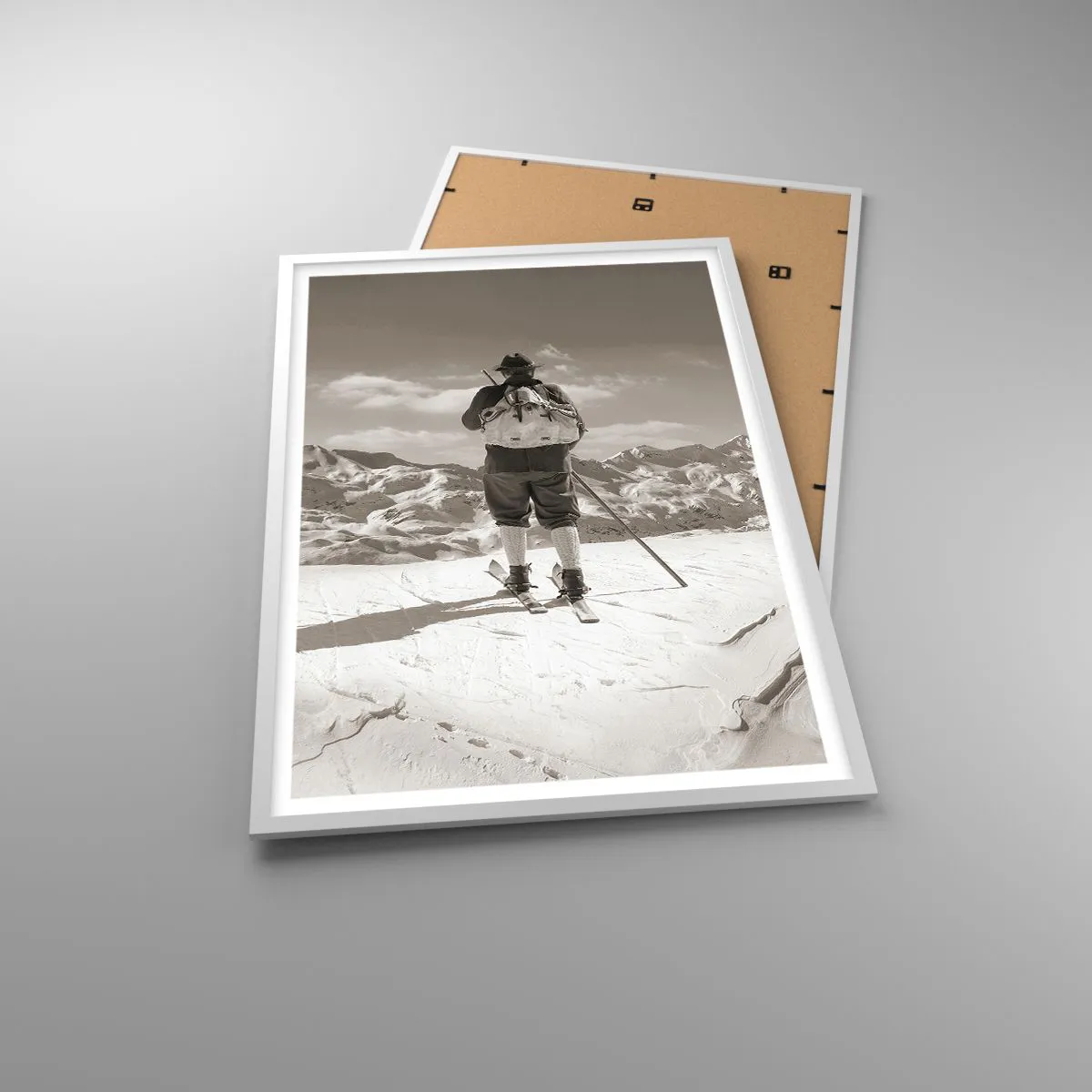 Affiche dans un cadre blanc - Poster - Toutes les mêmes ces montagnes - 61x91 cm