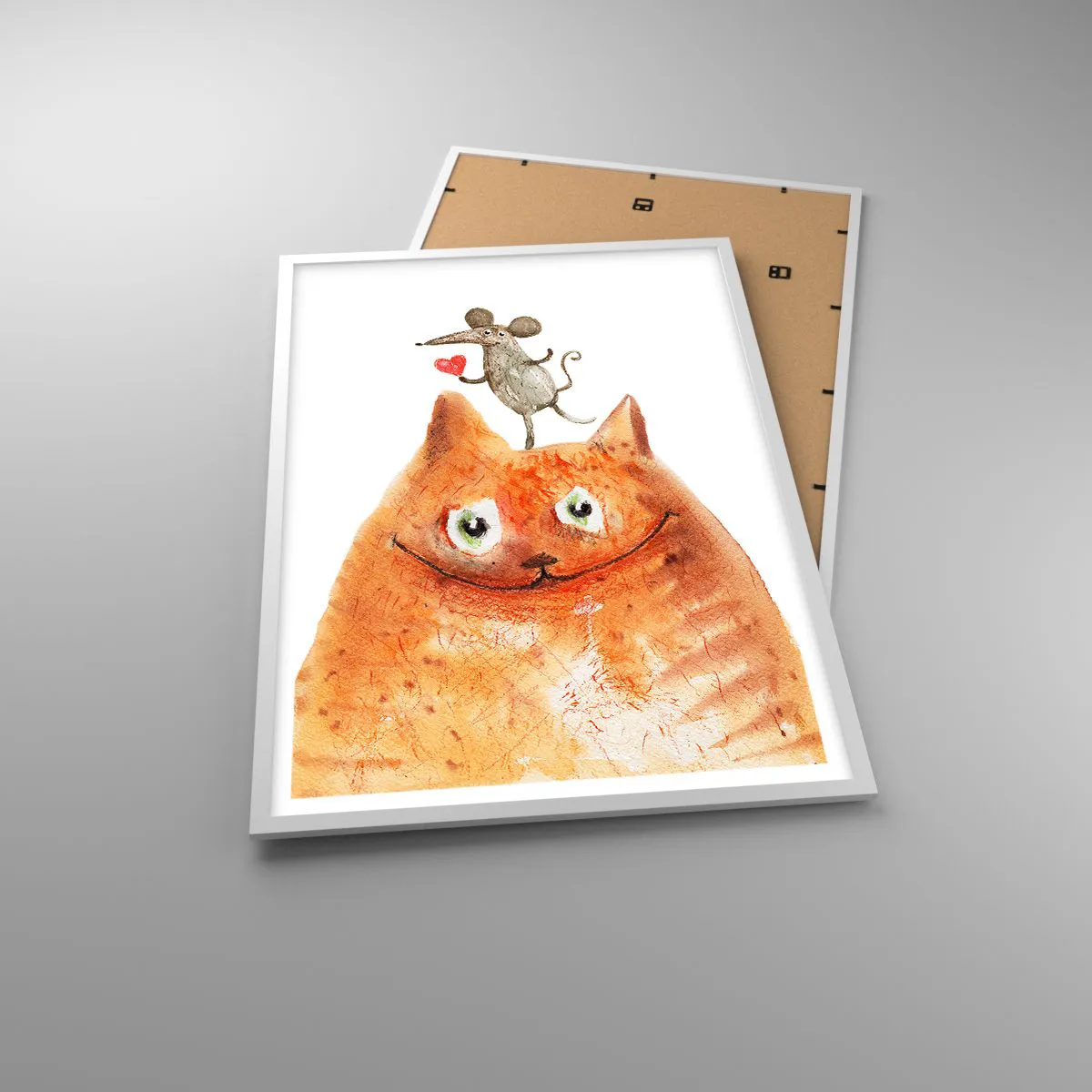 Poster in einem weißen Rahmen - Paradoxien der Liebe - 61x91 cm