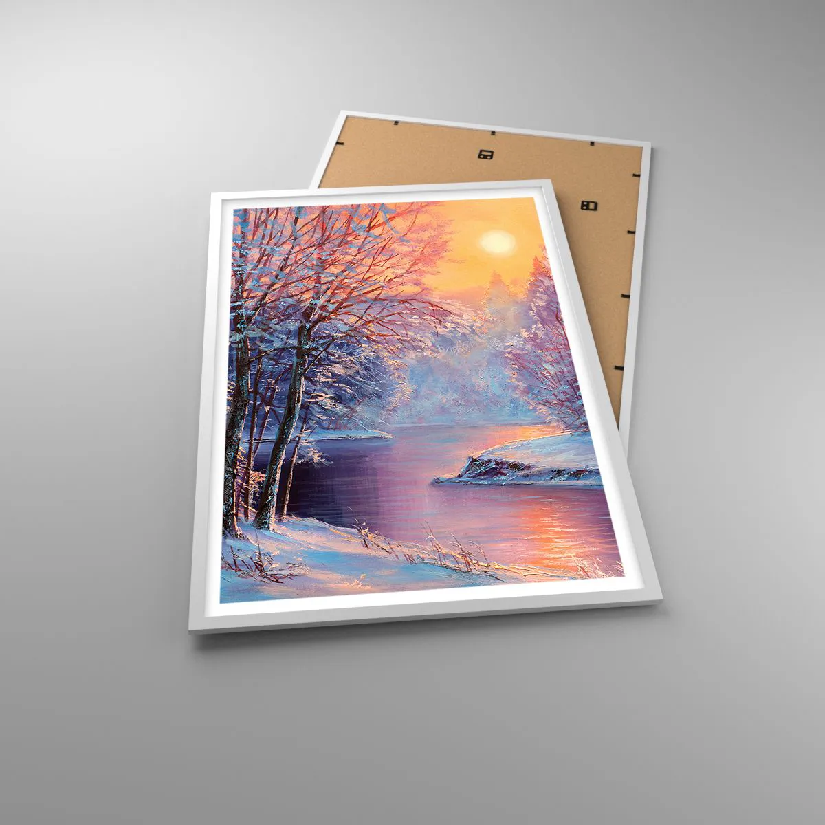 Poster in white frmae - Colours of Winter - 61x91 cm
