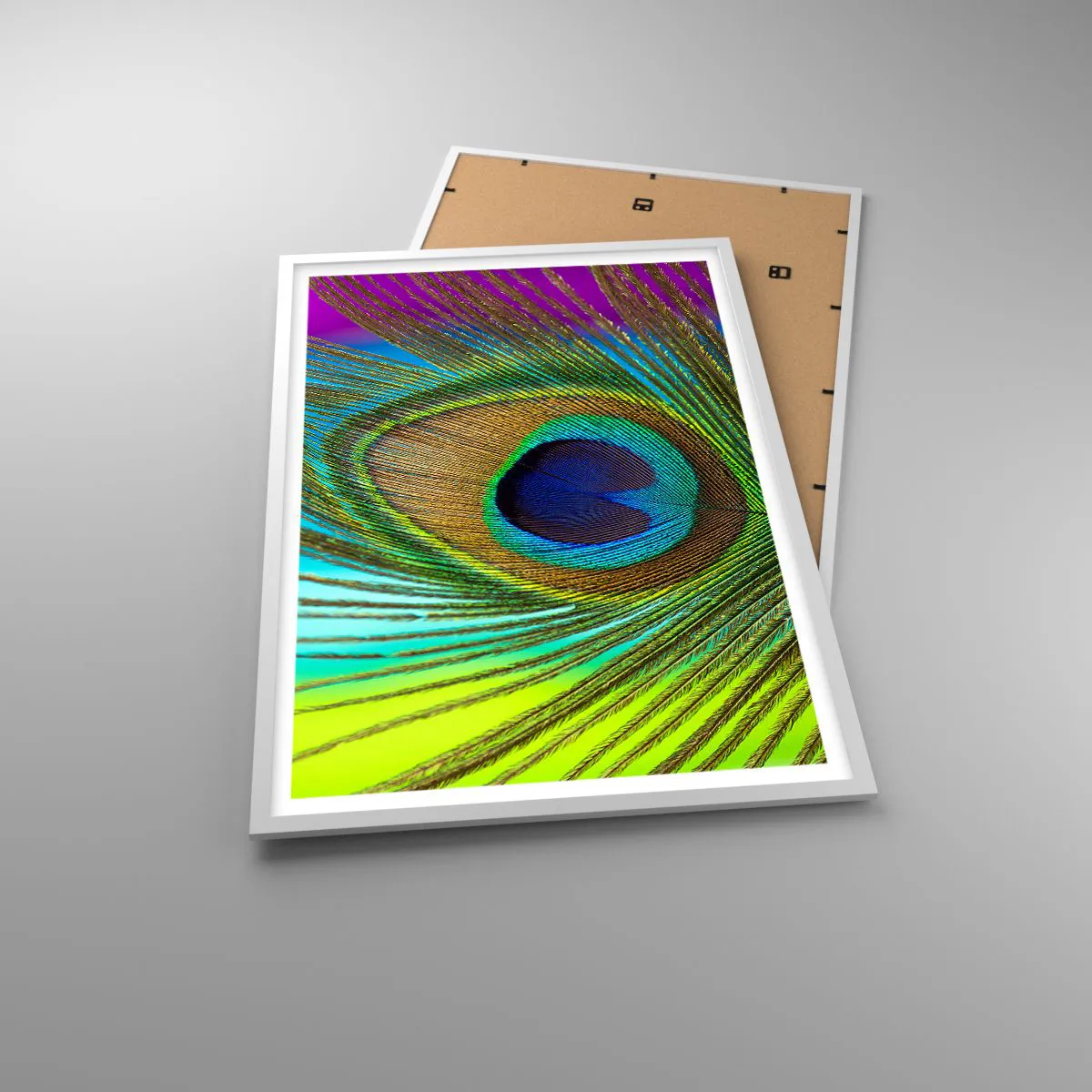 Poster in een witte lijst - Oog in oog - 61x91 cm