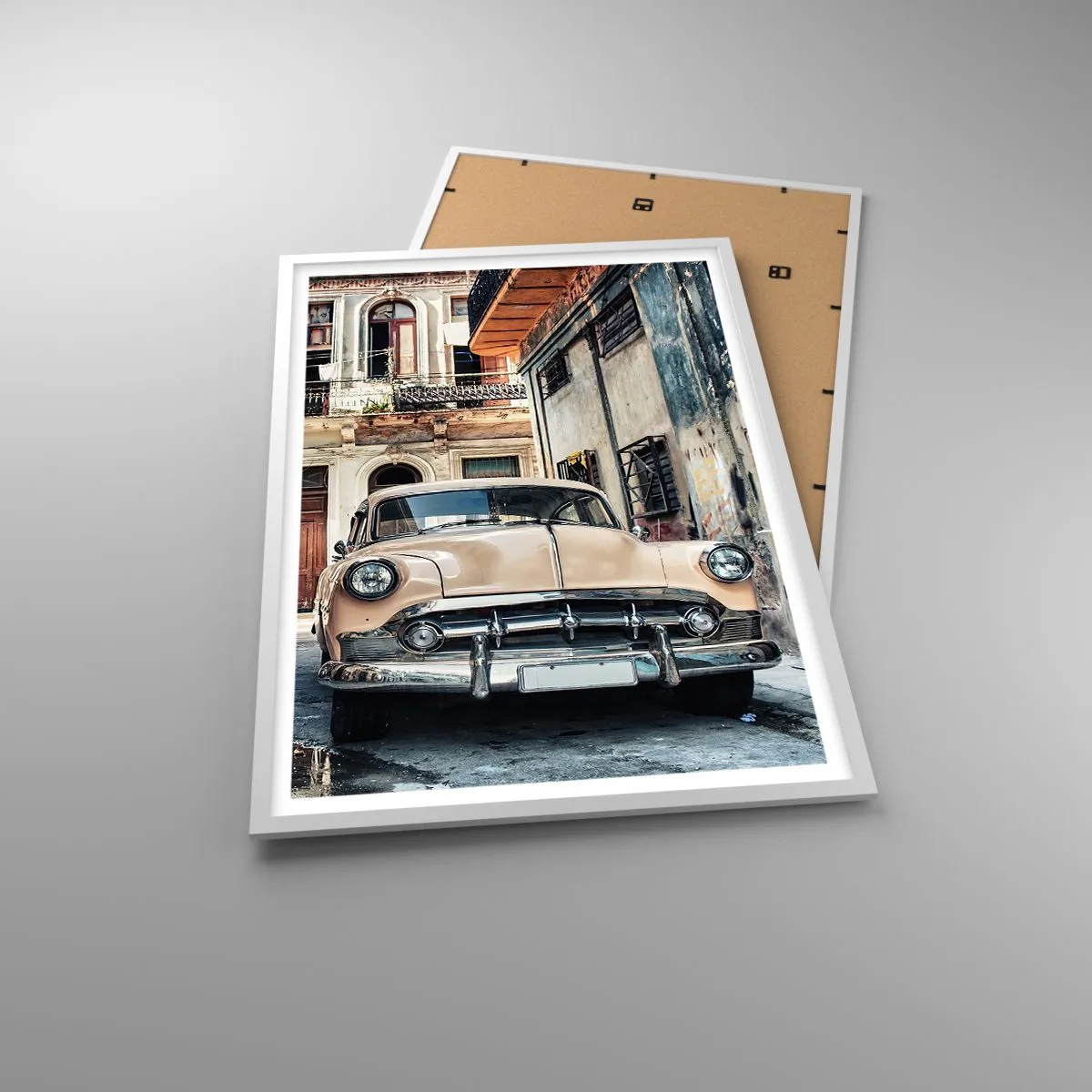 Plakat w białej ramie - Sjesta w Hawanie - 61x91 cm