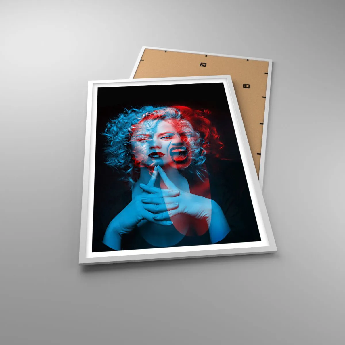 Affiche dans un cadre blanc - Poster - Alter ego - 61x91 cm