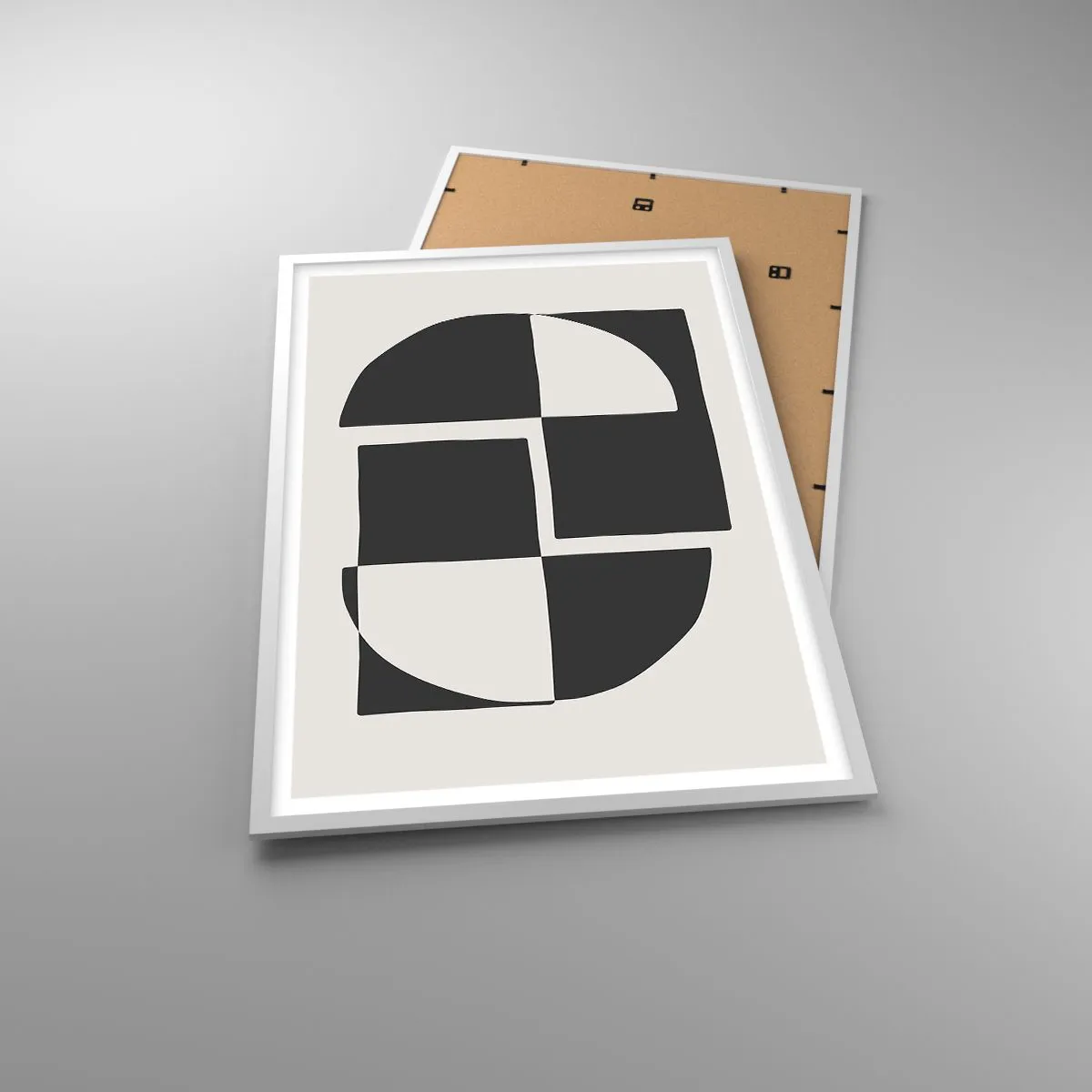 Poster in einem weißen Rahmen - Antithese - Synthese - 61x91 cm