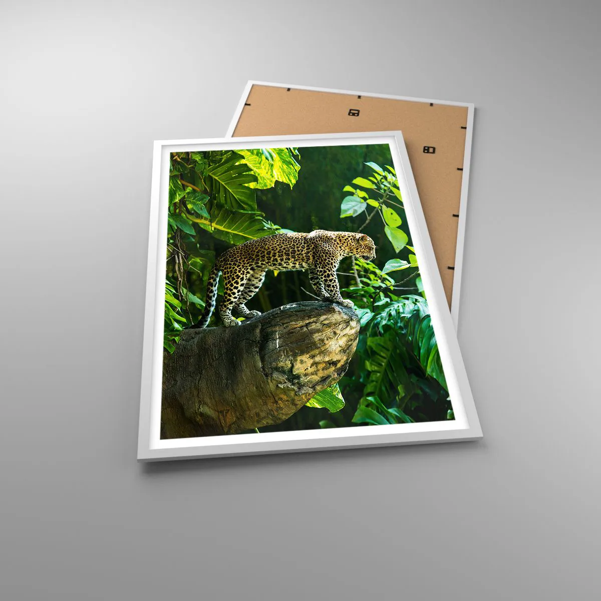 Póster en marco blanco - ¿A la caza? - 61x91 cm