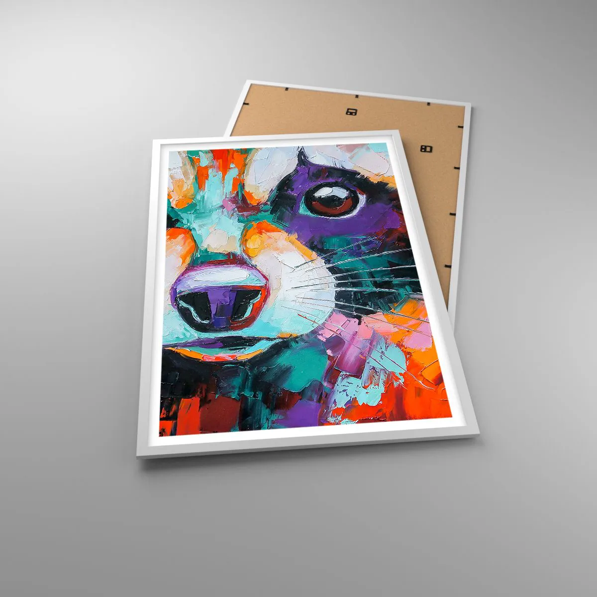 Affisch i vit ram - Enbart goda emotioner - 61x91 cm