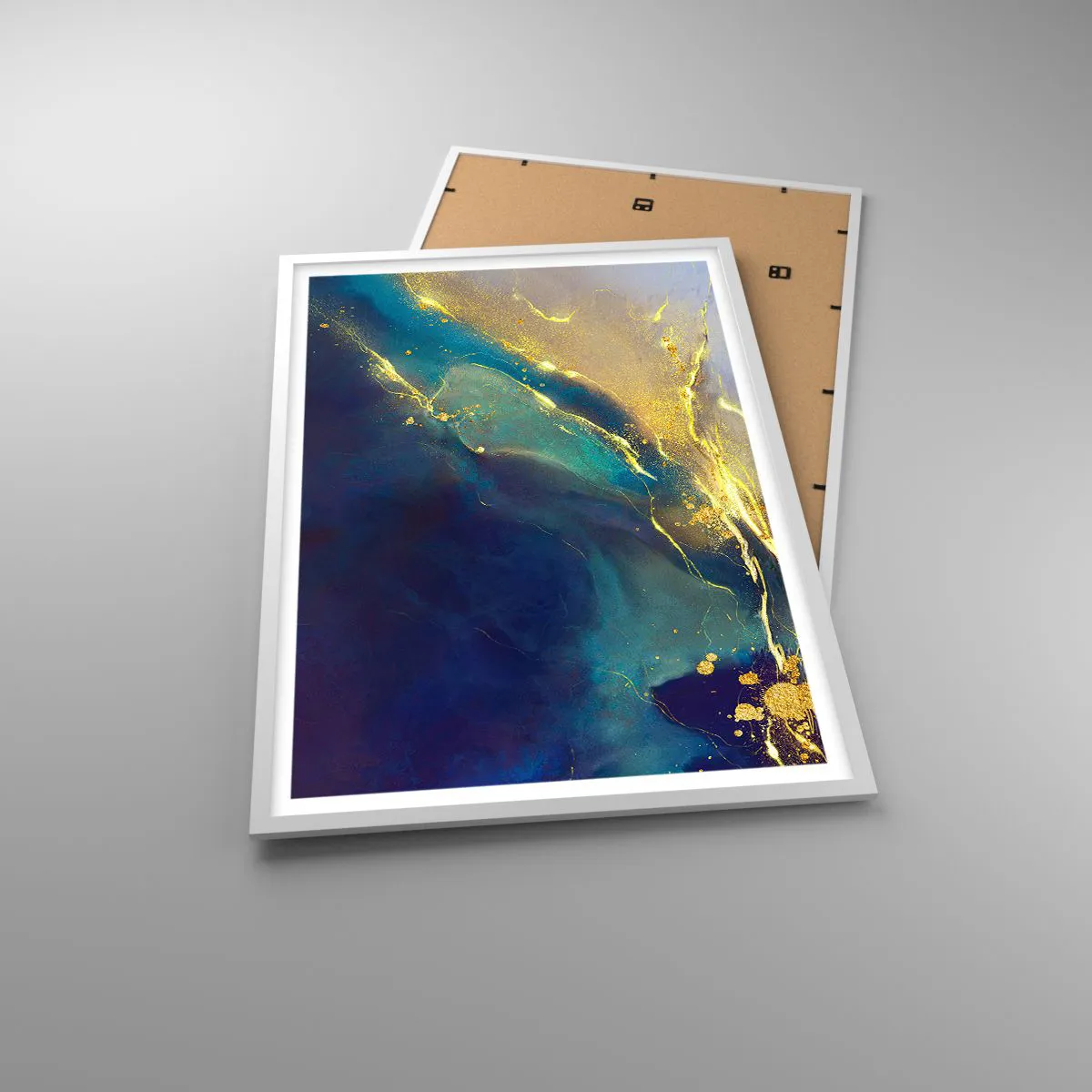 Poster in white frmae - Golden Flood - 61x91 cm