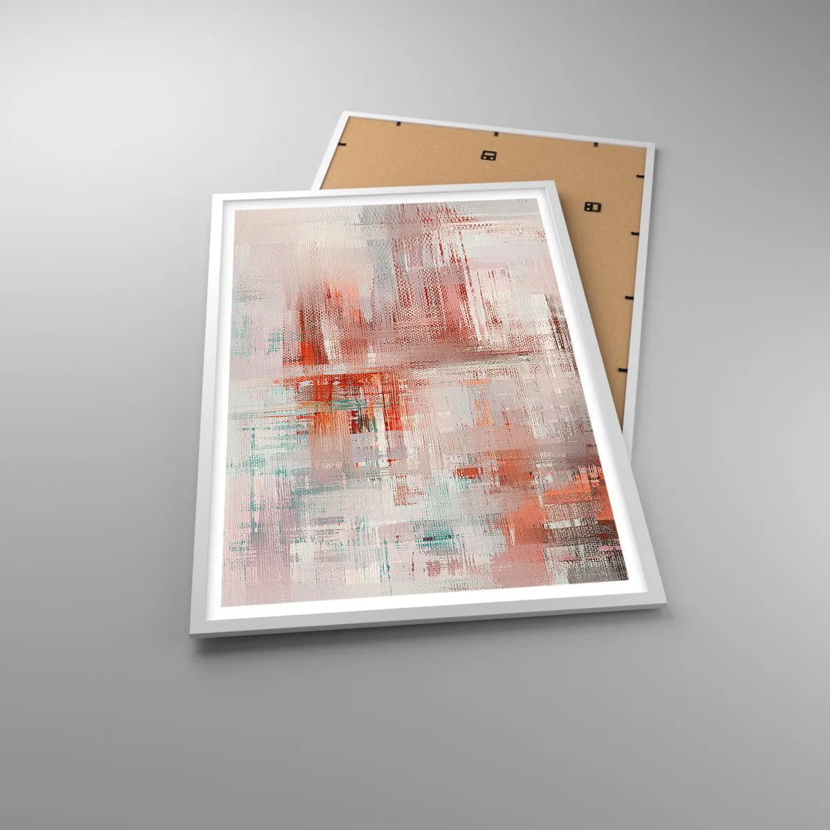 Plakat i hvid ramme - Diset. Hvor er dog det lyserødt - 61x91 cm