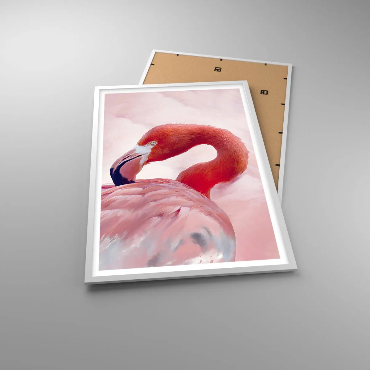 Poster in white frmae - Bird Look - 61x91 cm