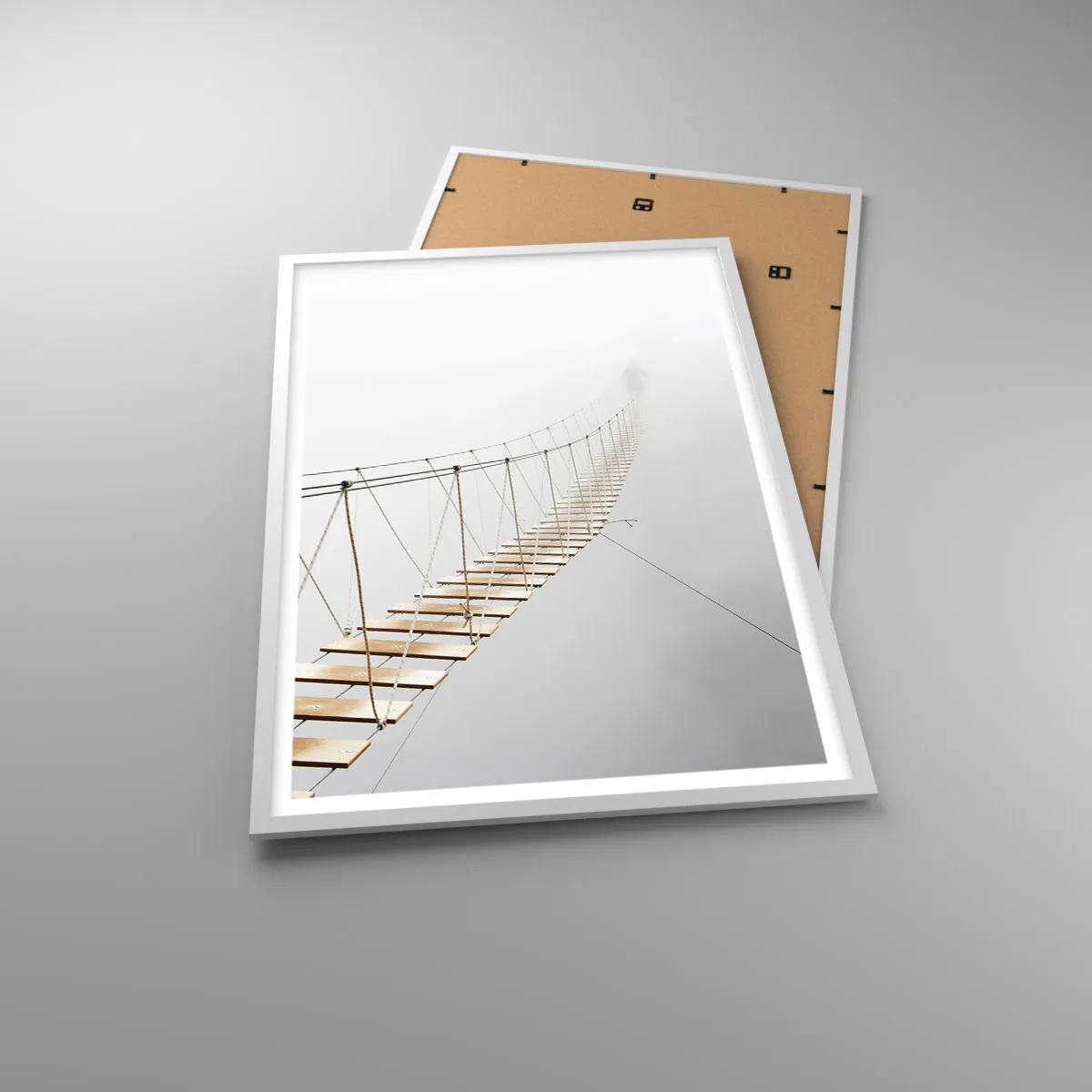 Poster in einem weißen Rahmen - Wohin wird es dich führen? - 61x91 cm