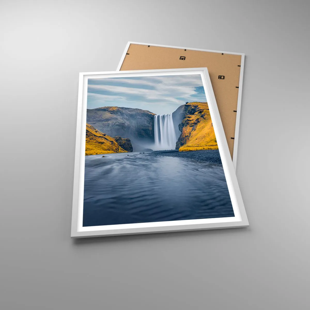 Poster in einem weißen Rahmen - Ewige Dauer, ewige Bewegung - 61x91 cm