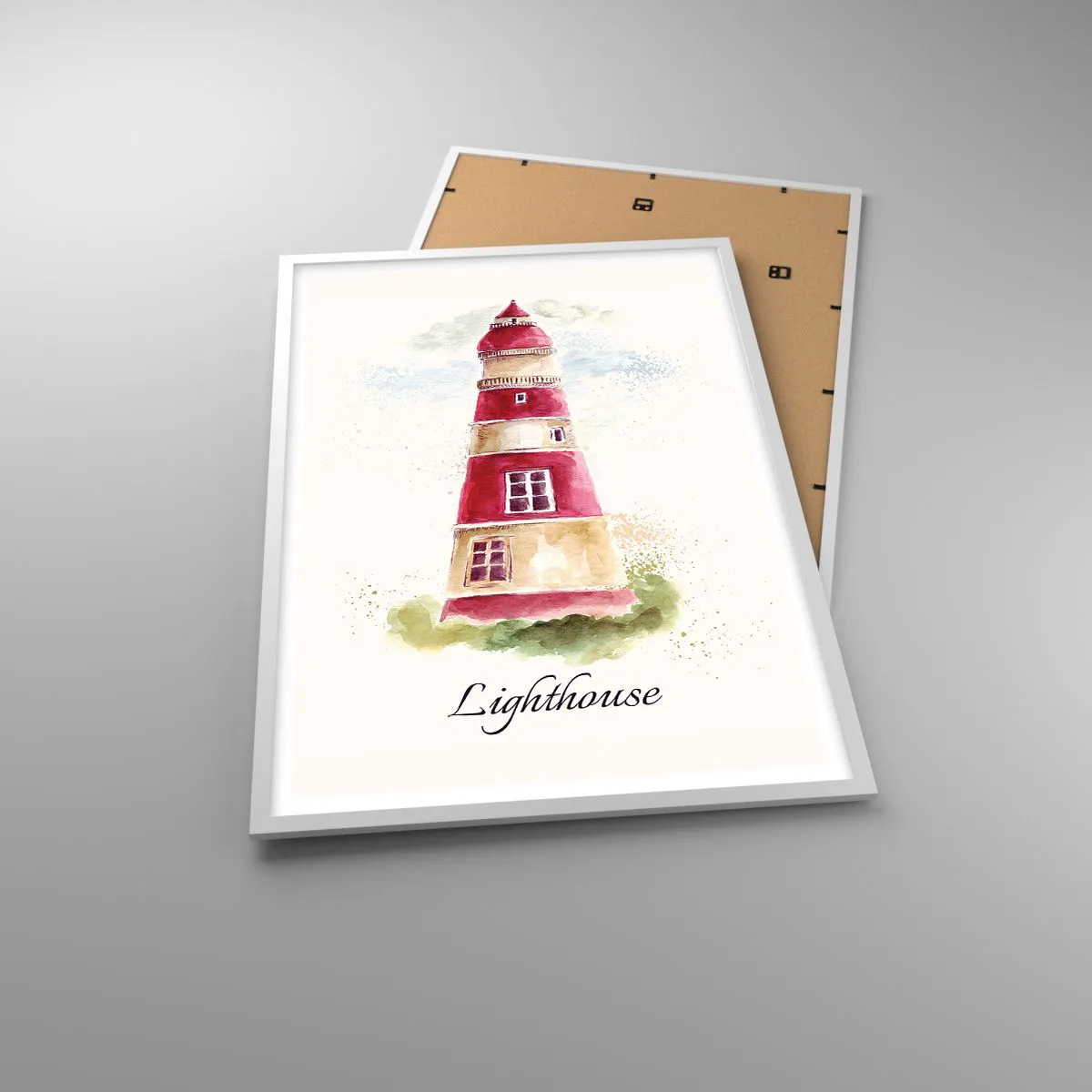 Affiche dans un cadre blanc - Poster - Il y a toujours beau temps autour - 61x91 cm