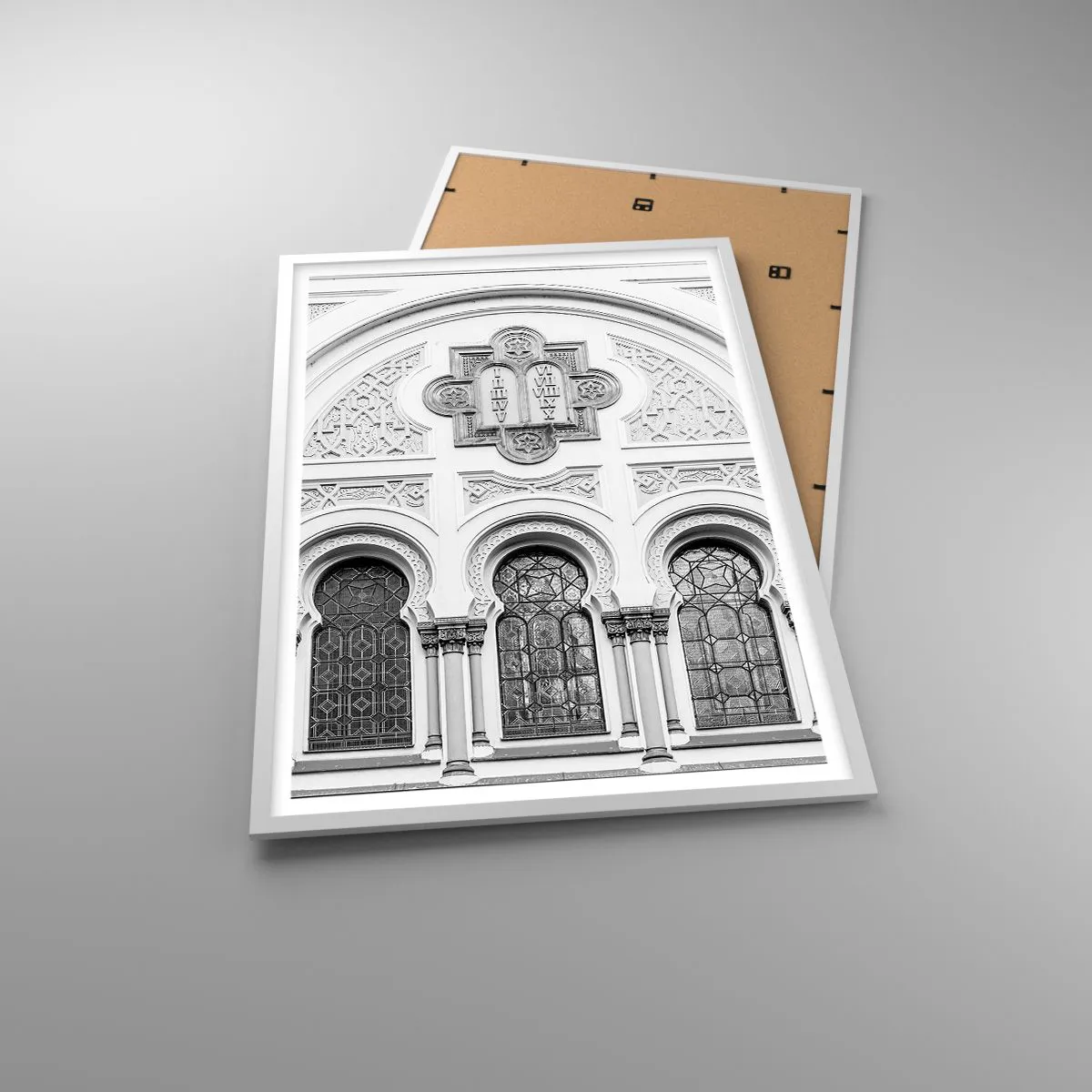 Poster in een witte lijst - Op de grens van culturen - 61x91 cm