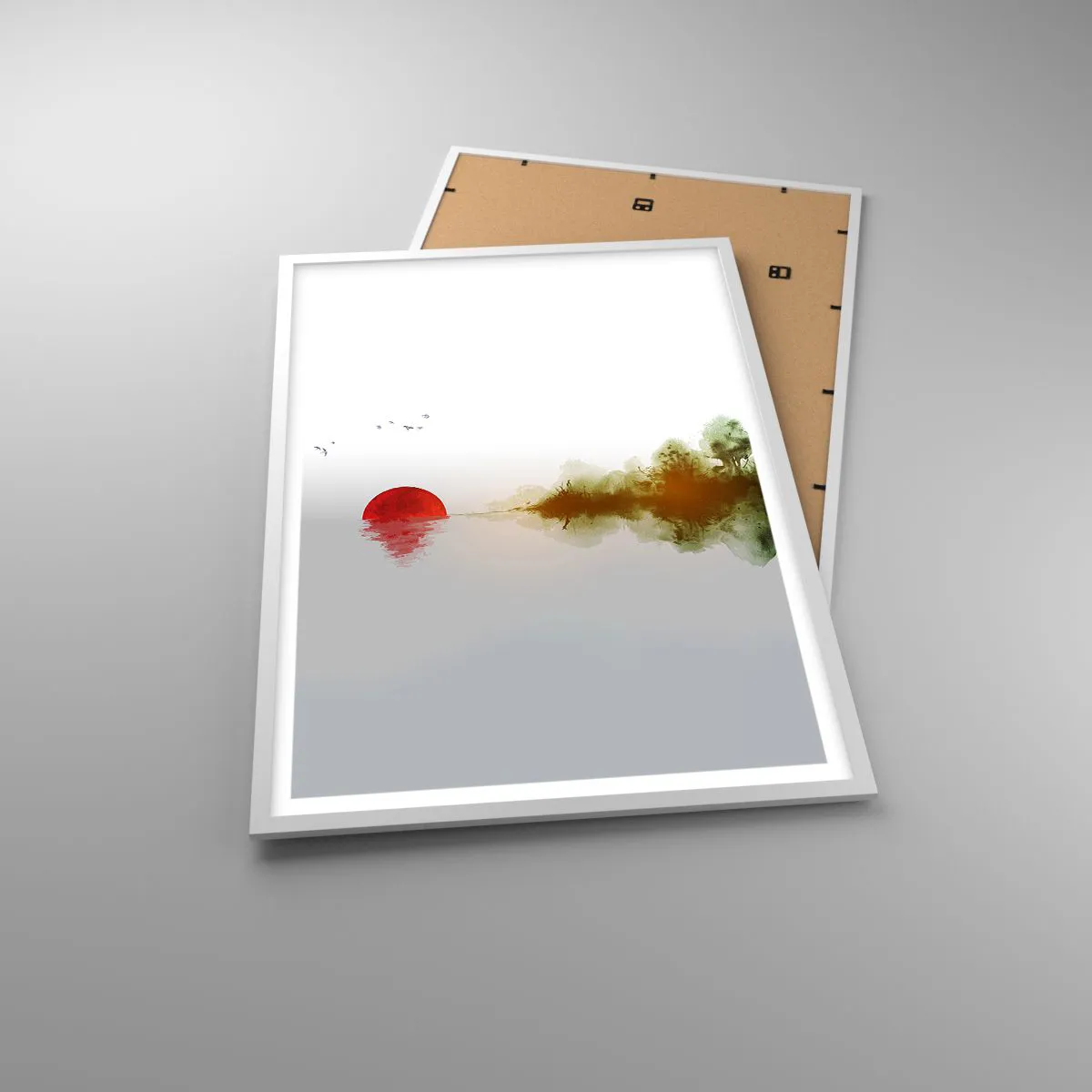 Plakat w białej ramie - Obietnica spokoju - 61x91 cm