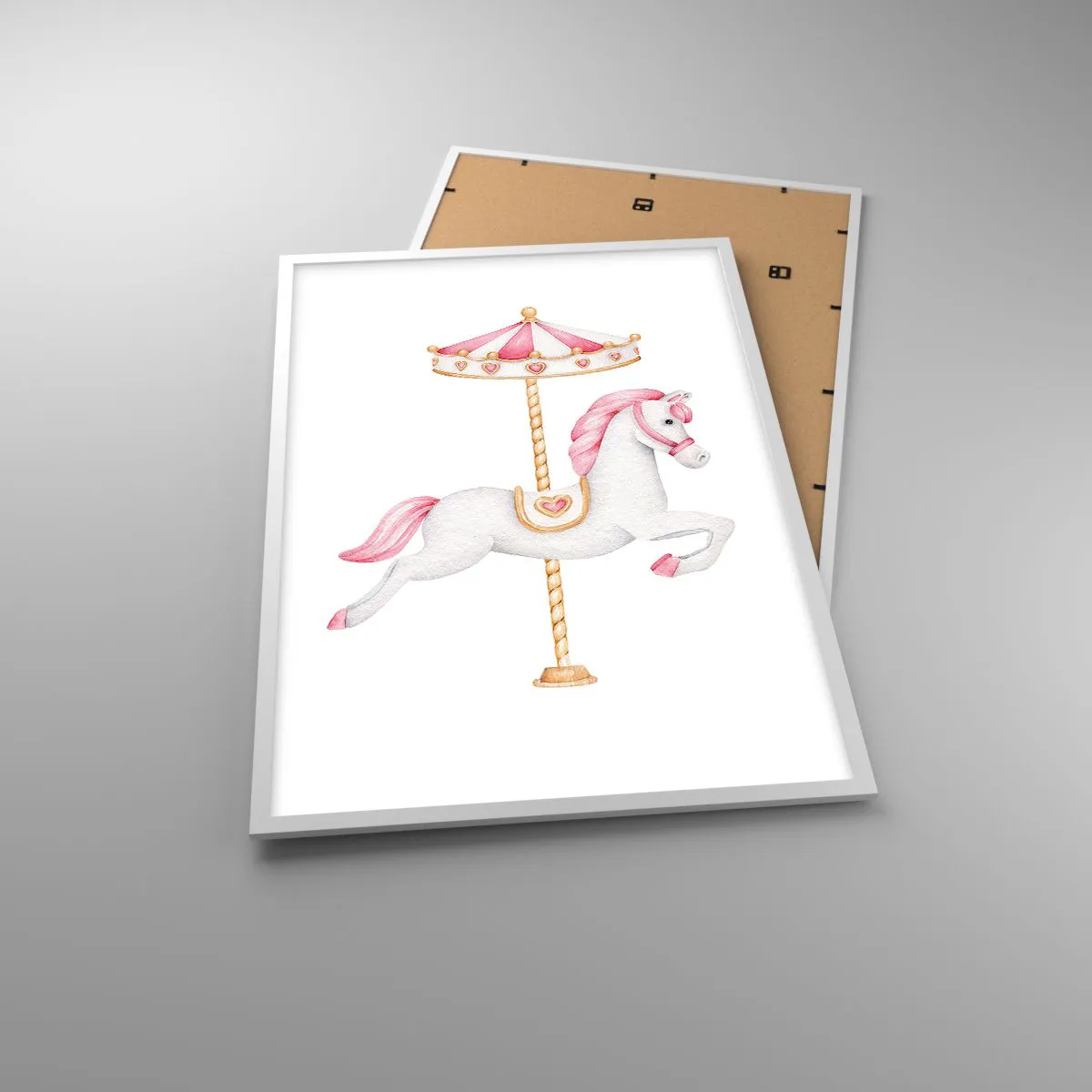 Poster in white frmae - Off the Hoofs - 61x91 cm