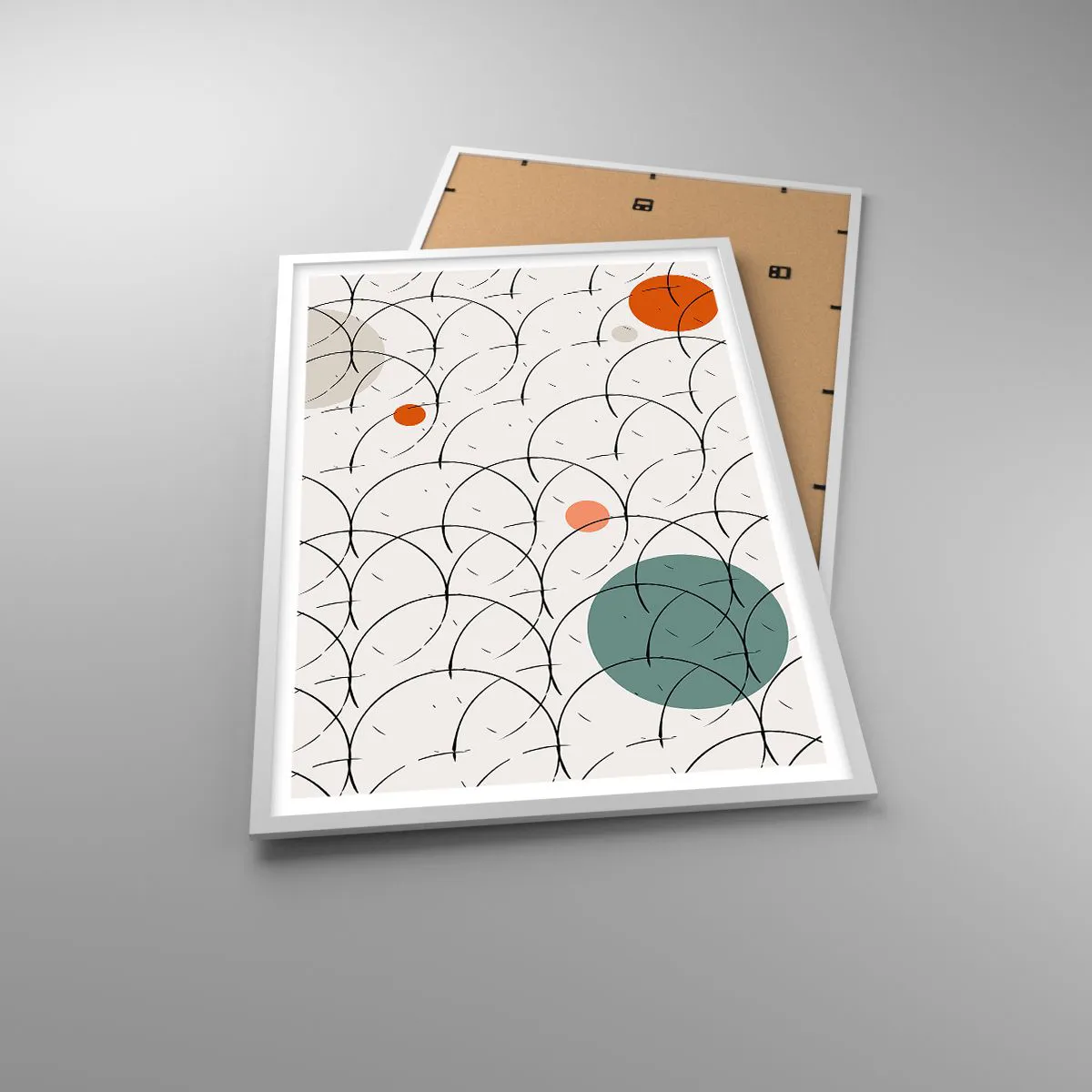 Poster in einem weißen Rahmen - Im Pop-Art-Geist - 61x91 cm