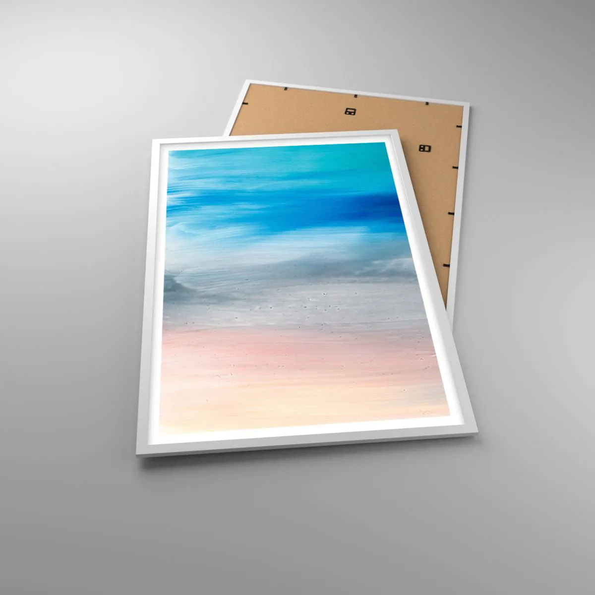 Affiche dans un cadre blanc - Poster - Éléments : air - 61x91 cm