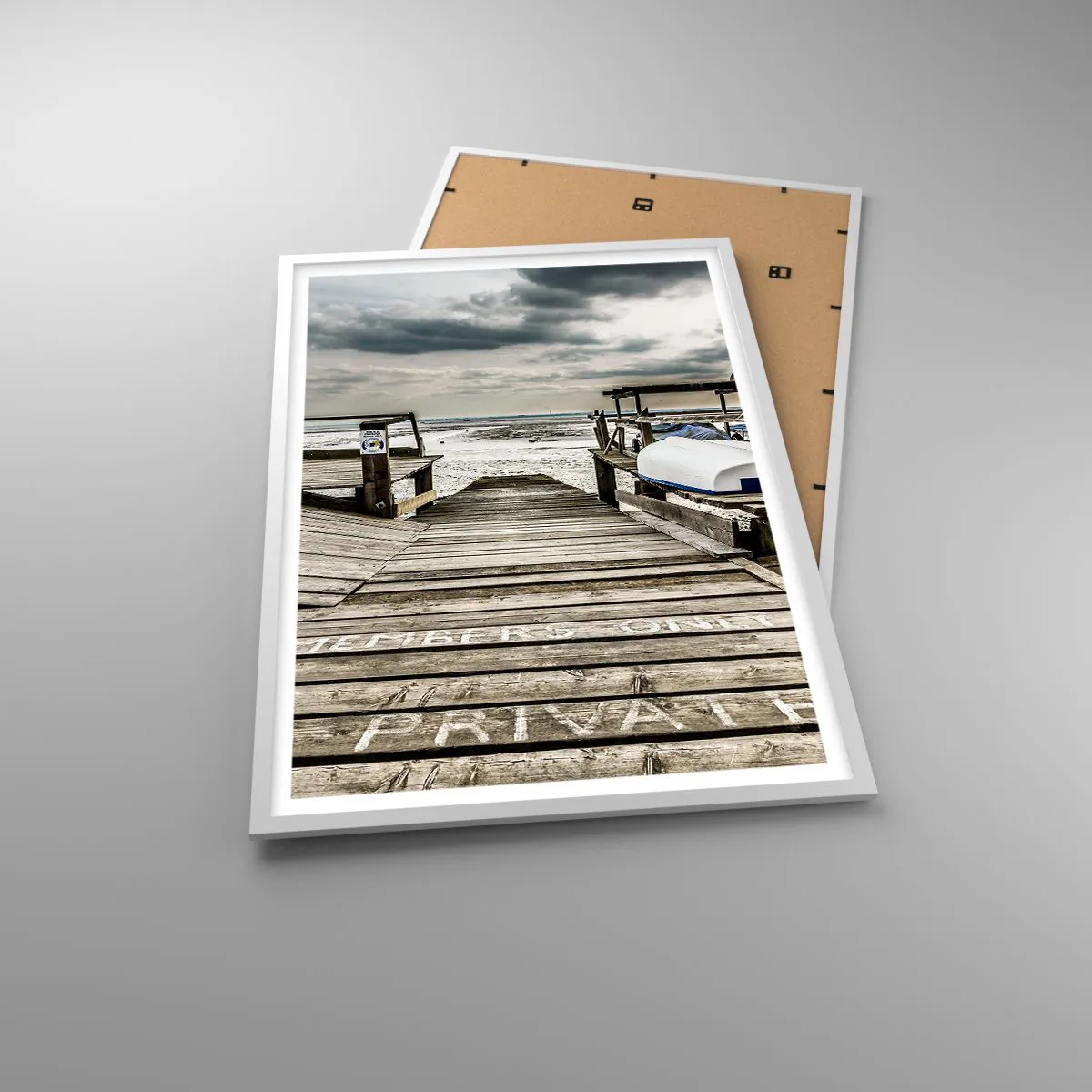 Poszter fekete keretben - Az északi part - 61x91 cm