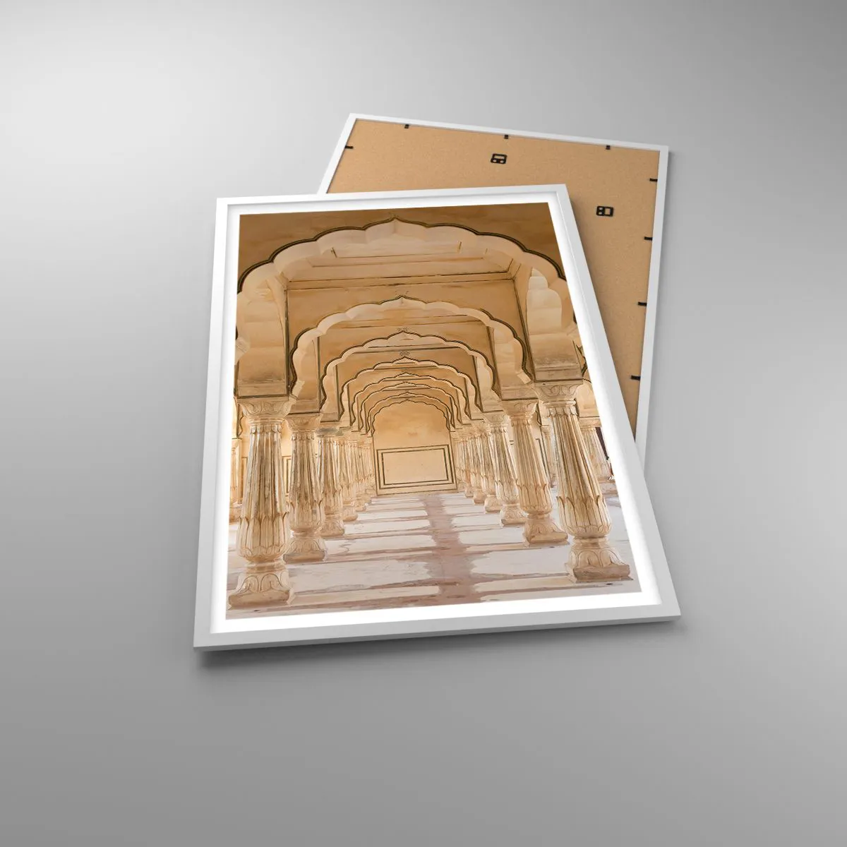 Poster in einem weißen Rahmen - Im Palast des Maharadschas - 61x91 cm