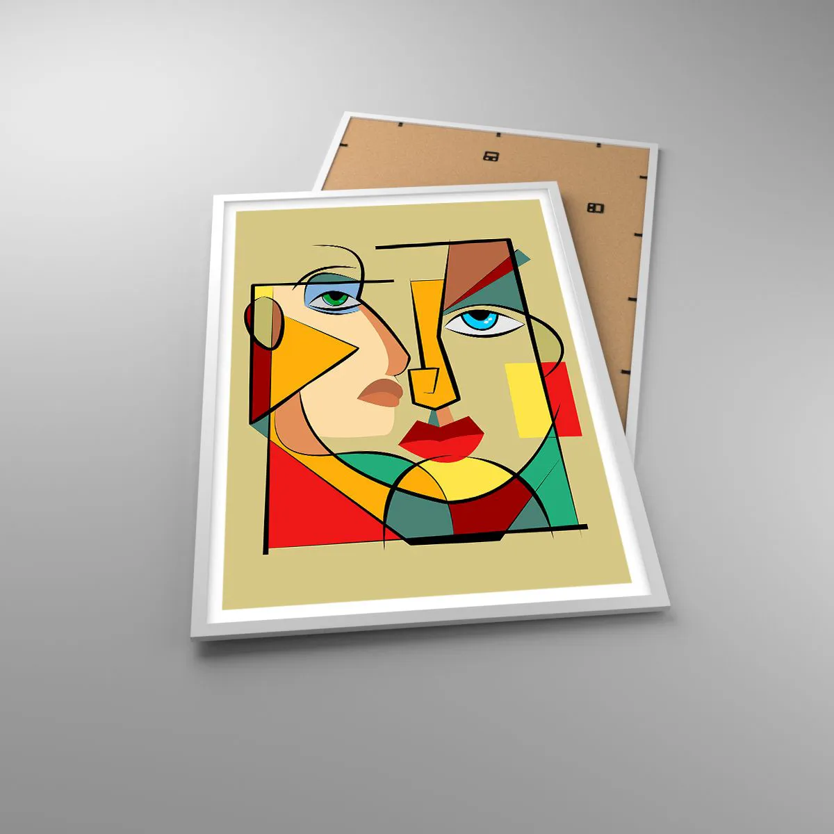 Poster in einem weißen Rahmen - Passendes Paar - 61x91 cm