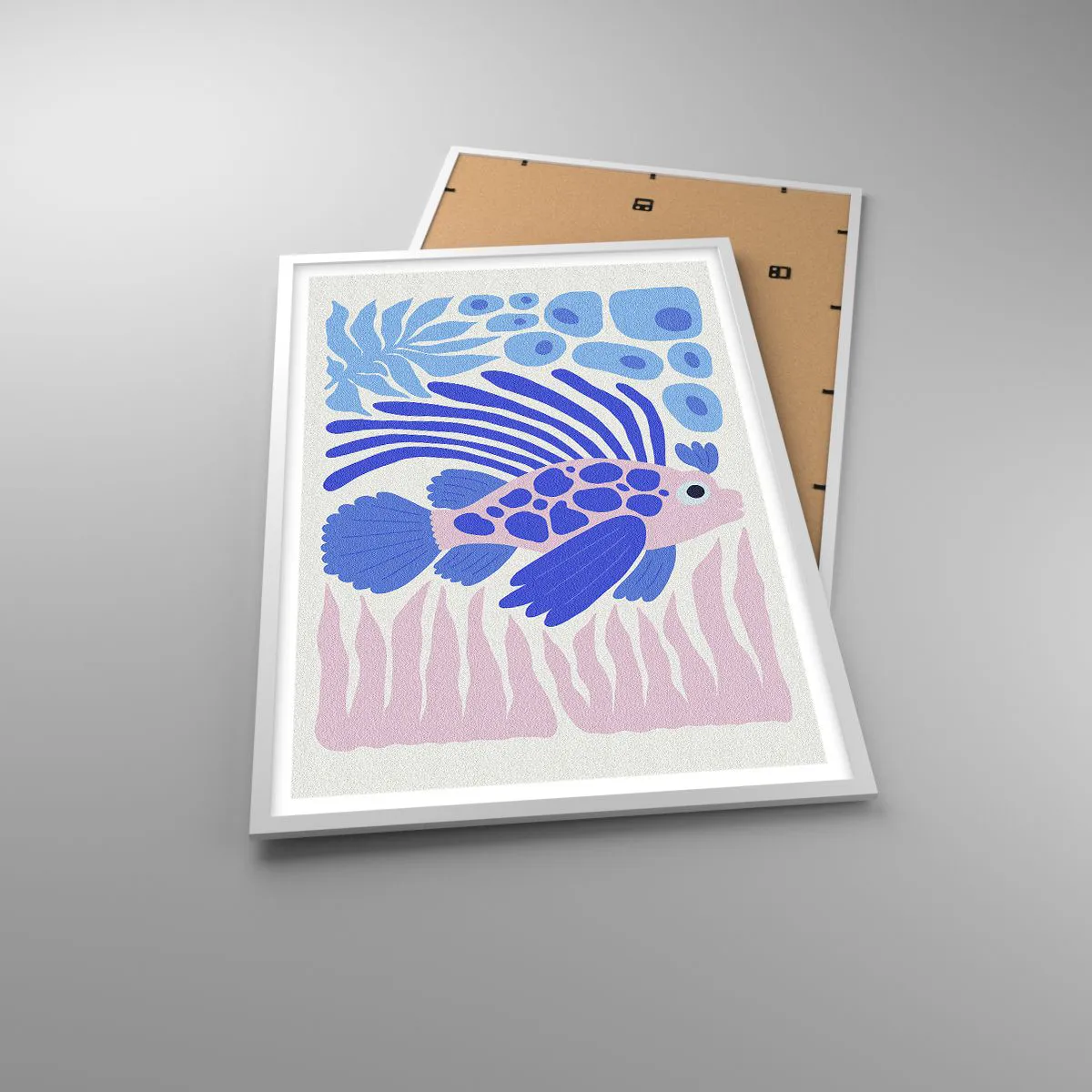 Plakat i hvid ramme - I dit rette element - 61x91 cm